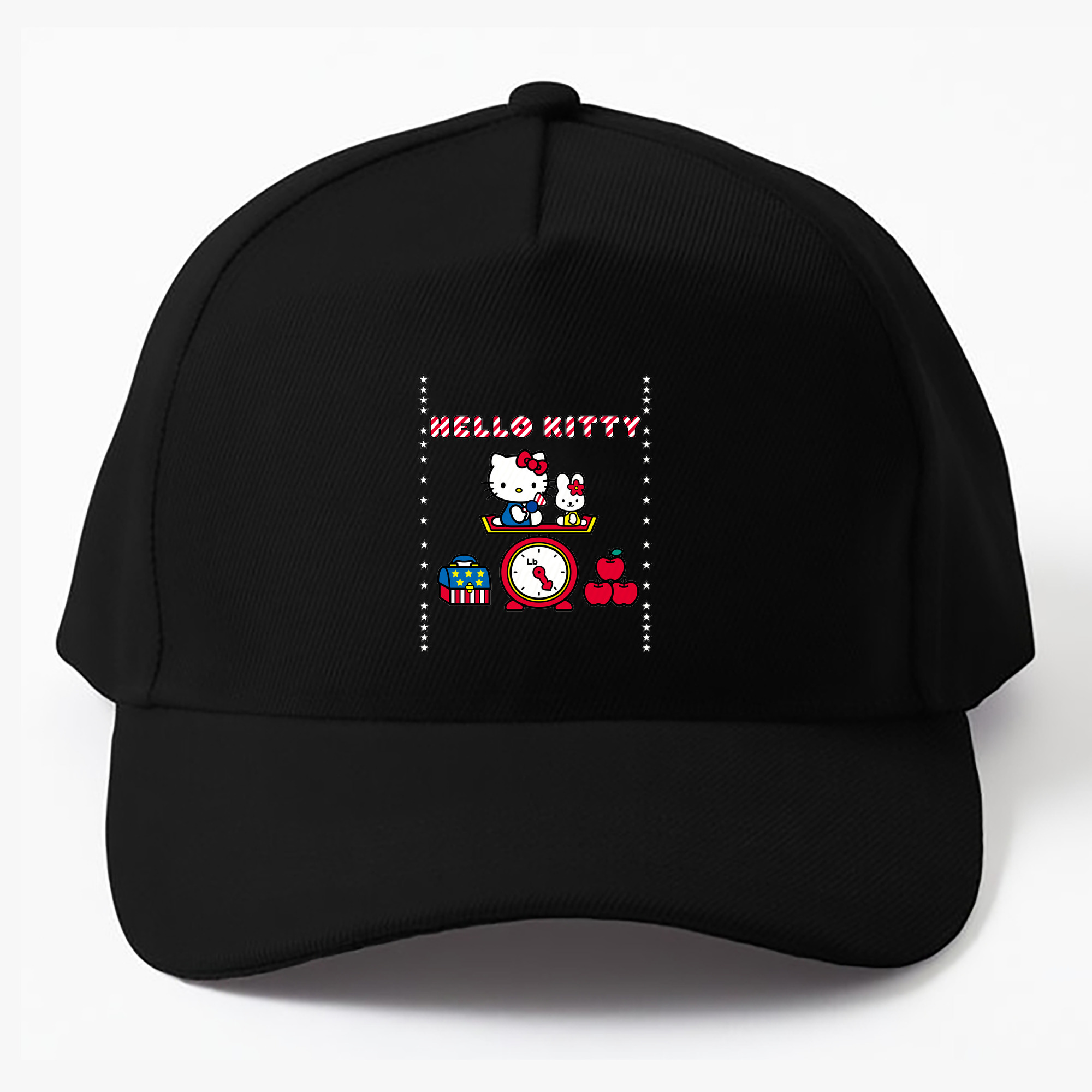（画像用） Hello Kitty ハローキティ ベースボールキャップ 綿100％ 男女兼用 帽子 スポーツ