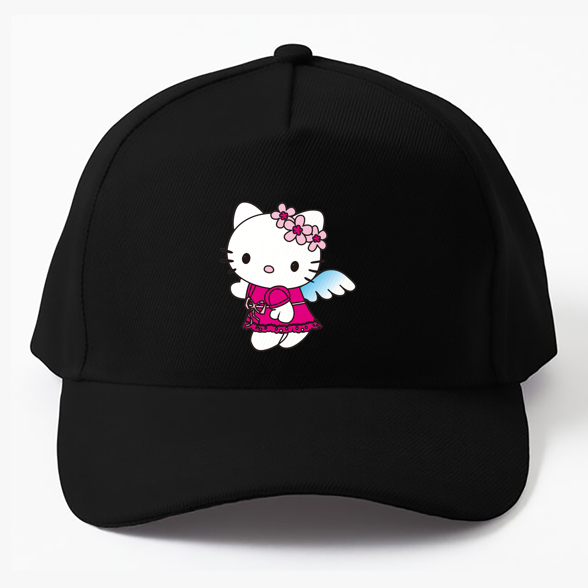 （画像用） Hello Kitty ハローキティ ベースボールキャップ 綿100％ 男女兼用 帽子 スポーツ