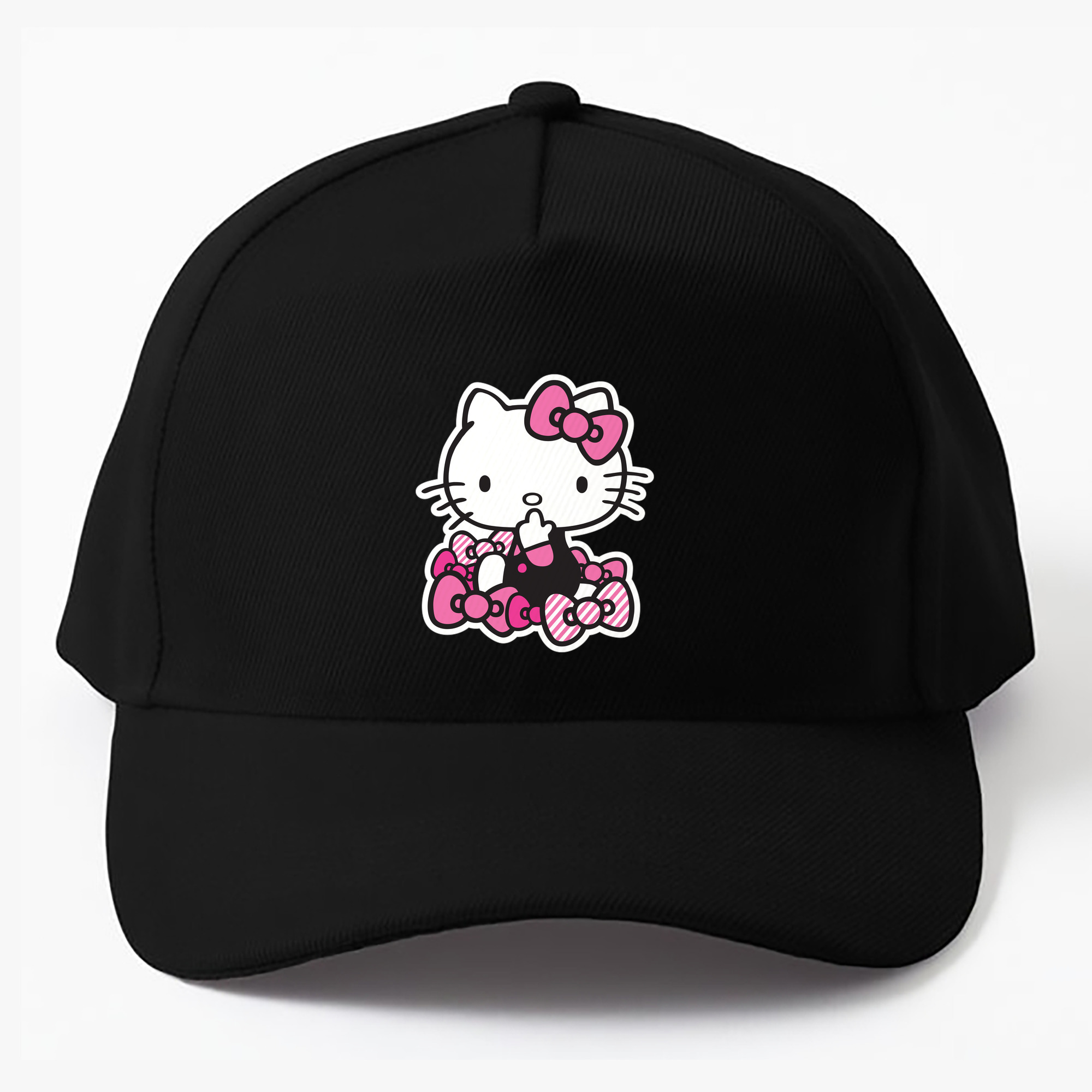 （画像用） Hello Kitty ハローキティ ベースボールキャップ 綿100％ 男女兼用 帽子 スポーツ