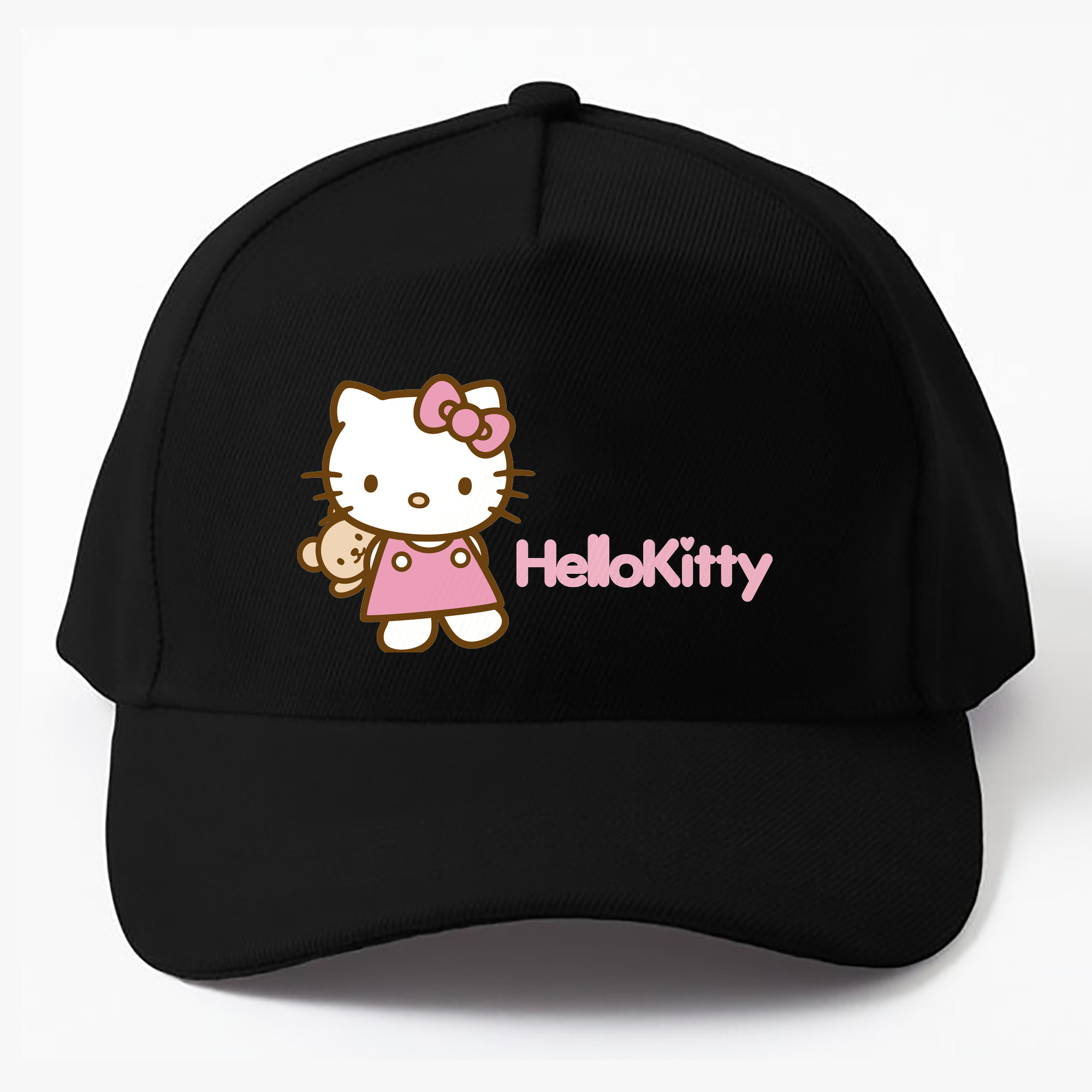 （画像用） Hello Kitty ハローキティ ベースボールキャップ 綿100％ 男女兼用 帽子 スポーツ