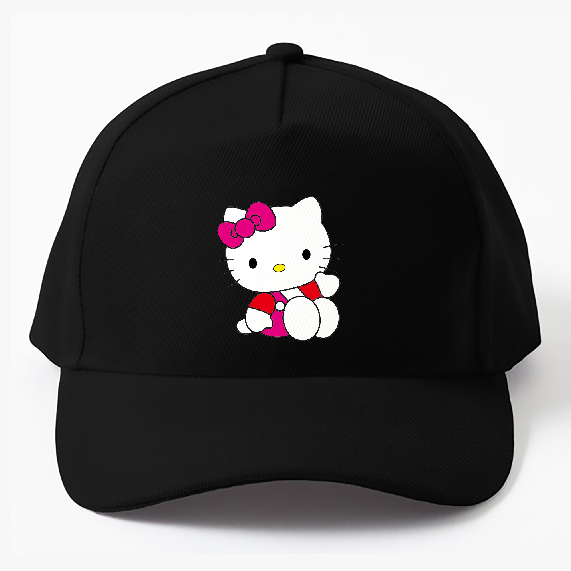 （画像用） Hello Kitty ハローキティ ベースボールキャップ 綿100％ 男女兼用 帽子 スポーツ