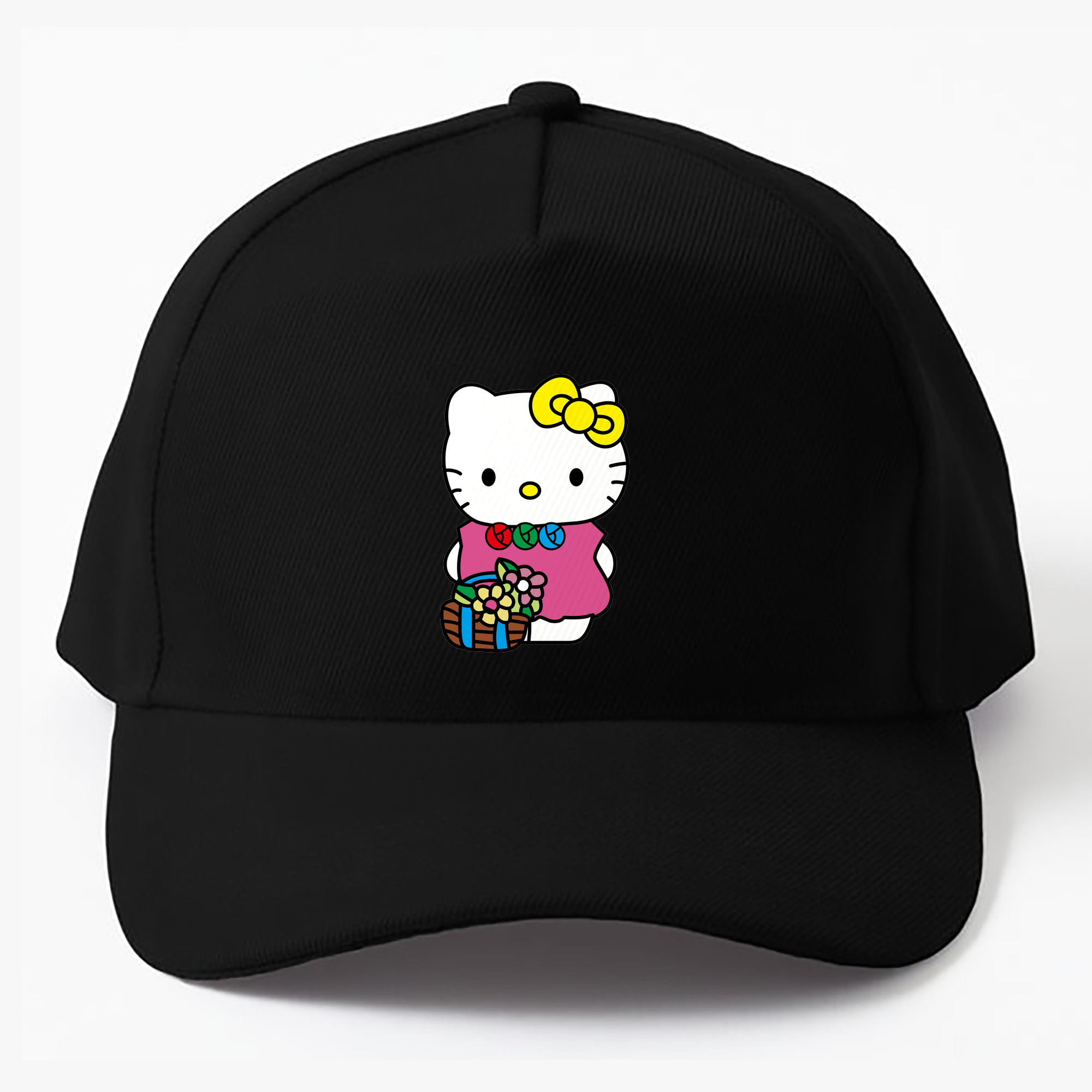 （画像用） Hello Kitty ハローキティ ベースボールキャップ 綿100％ 男女兼用 帽子 スポーツ