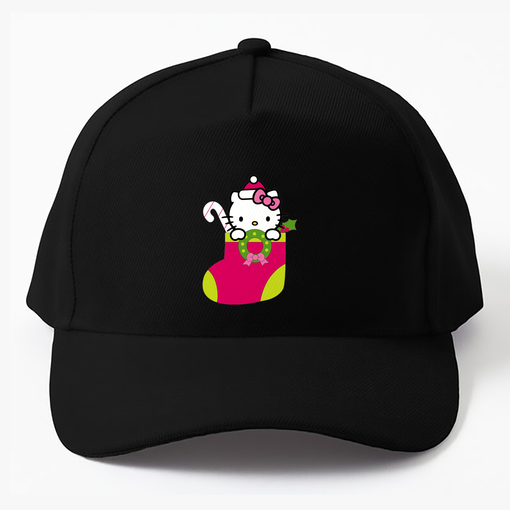 （画像用） Hello Kitty ハローキティ ベースボールキャップ 綿100％ 男女兼用 帽子 スポーツ