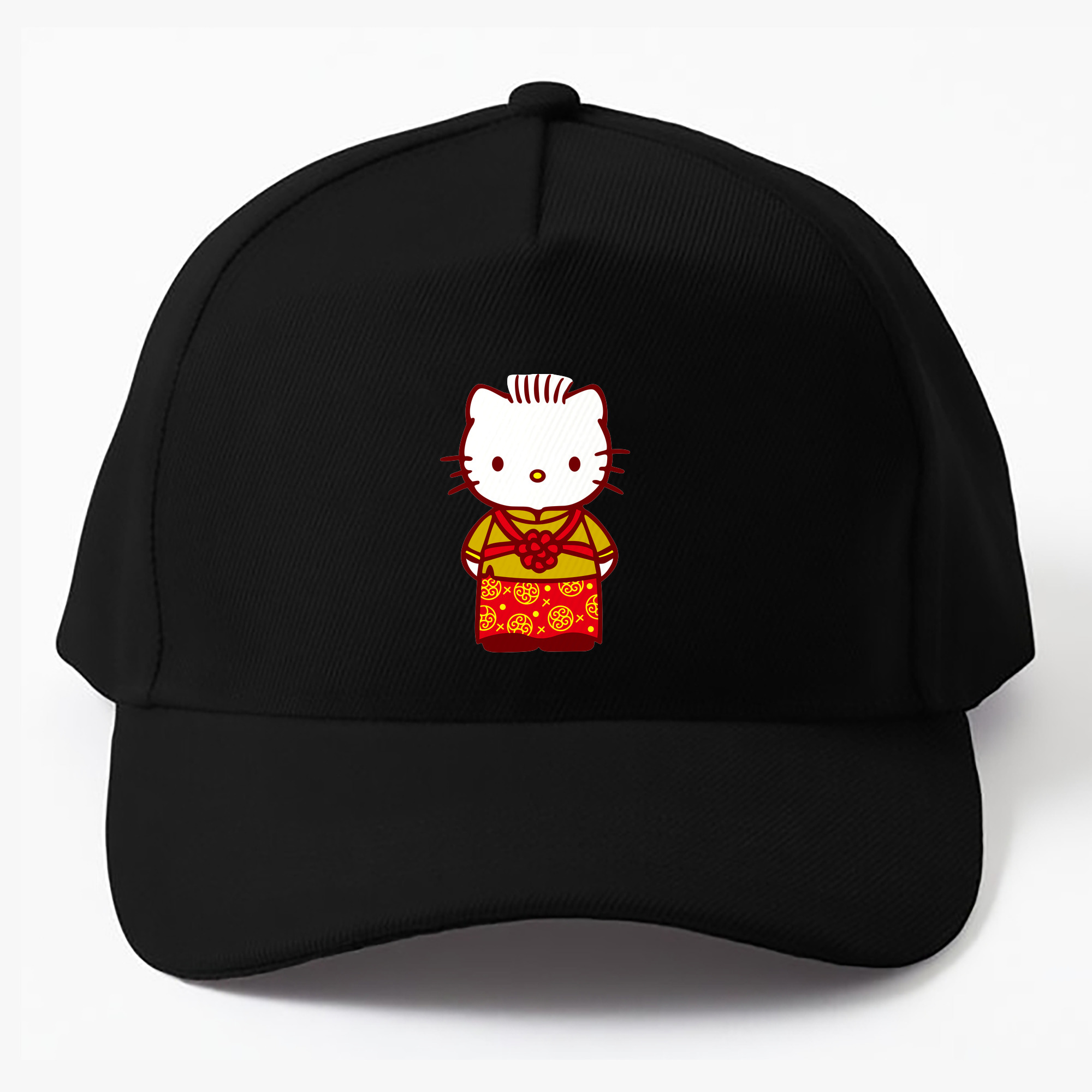 （画像用） Hello Kitty ハローキティ ベースボールキャップ 綿100％ 男女兼用 帽子 スポーツ