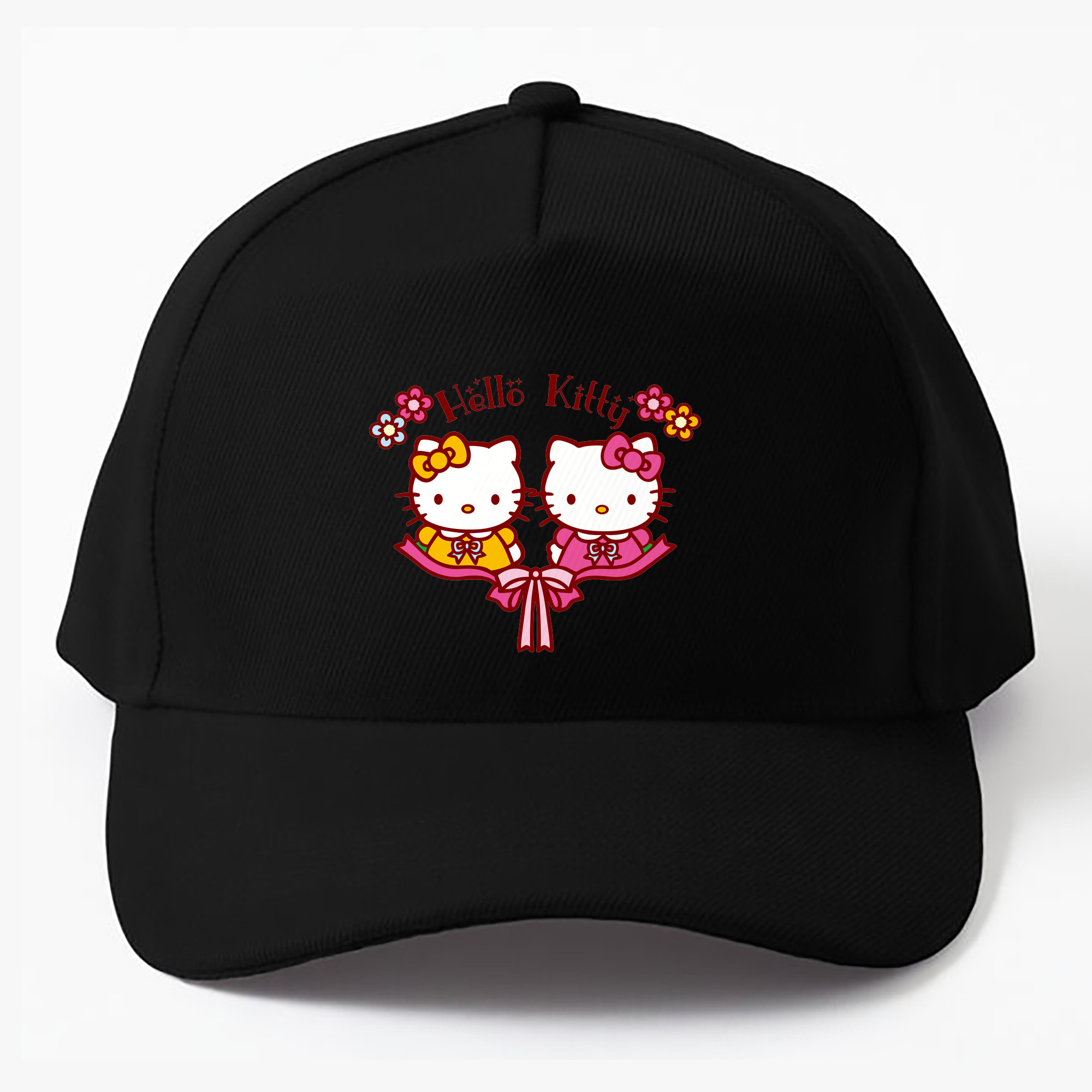 （画像用） Hello Kitty ハローキティ ベースボールキャップ 綿100％ 男女兼用 帽子 スポーツ