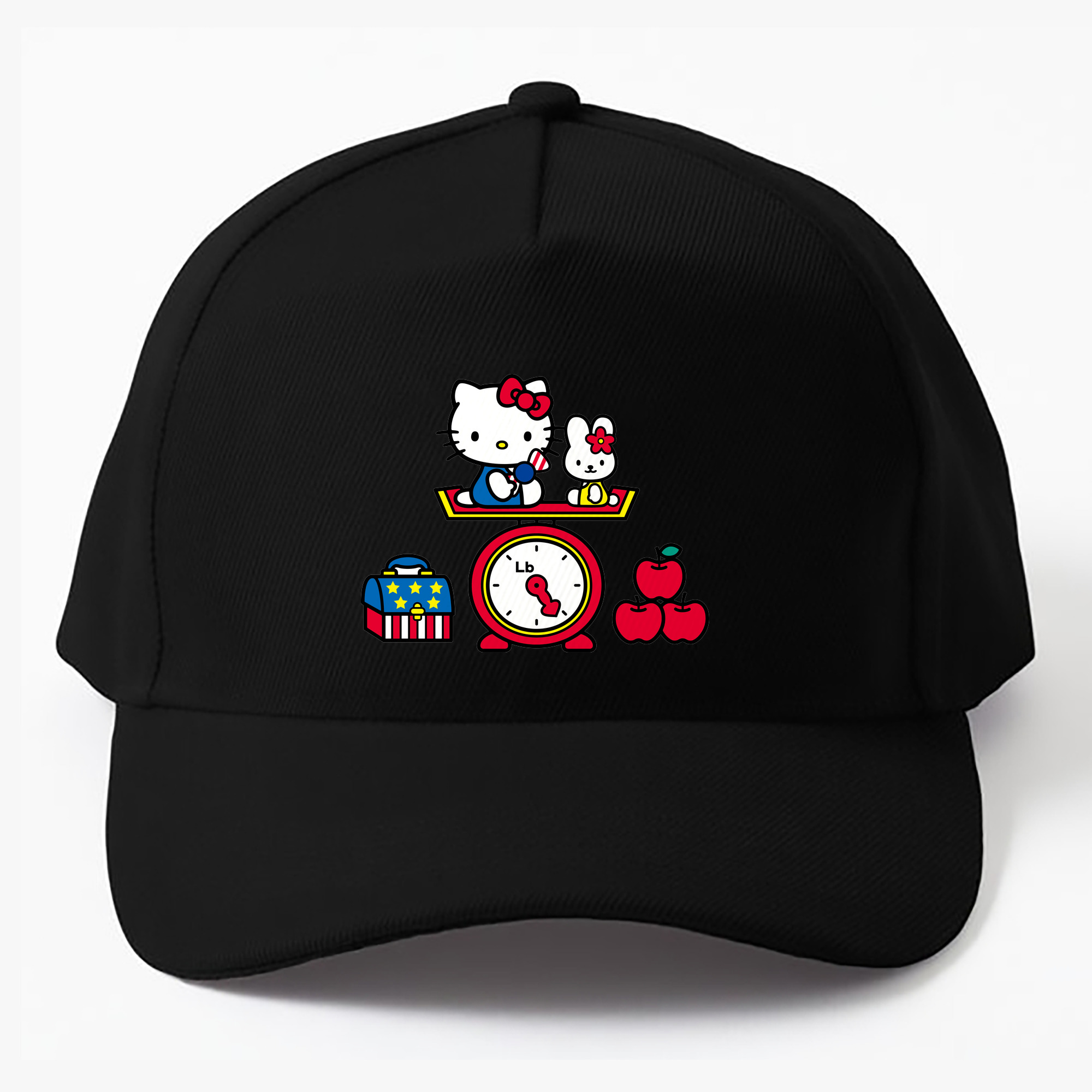 （画像用） Hello Kitty ハローキティ ベースボールキャップ 綿100％ 男女兼用 帽子 スポーツ