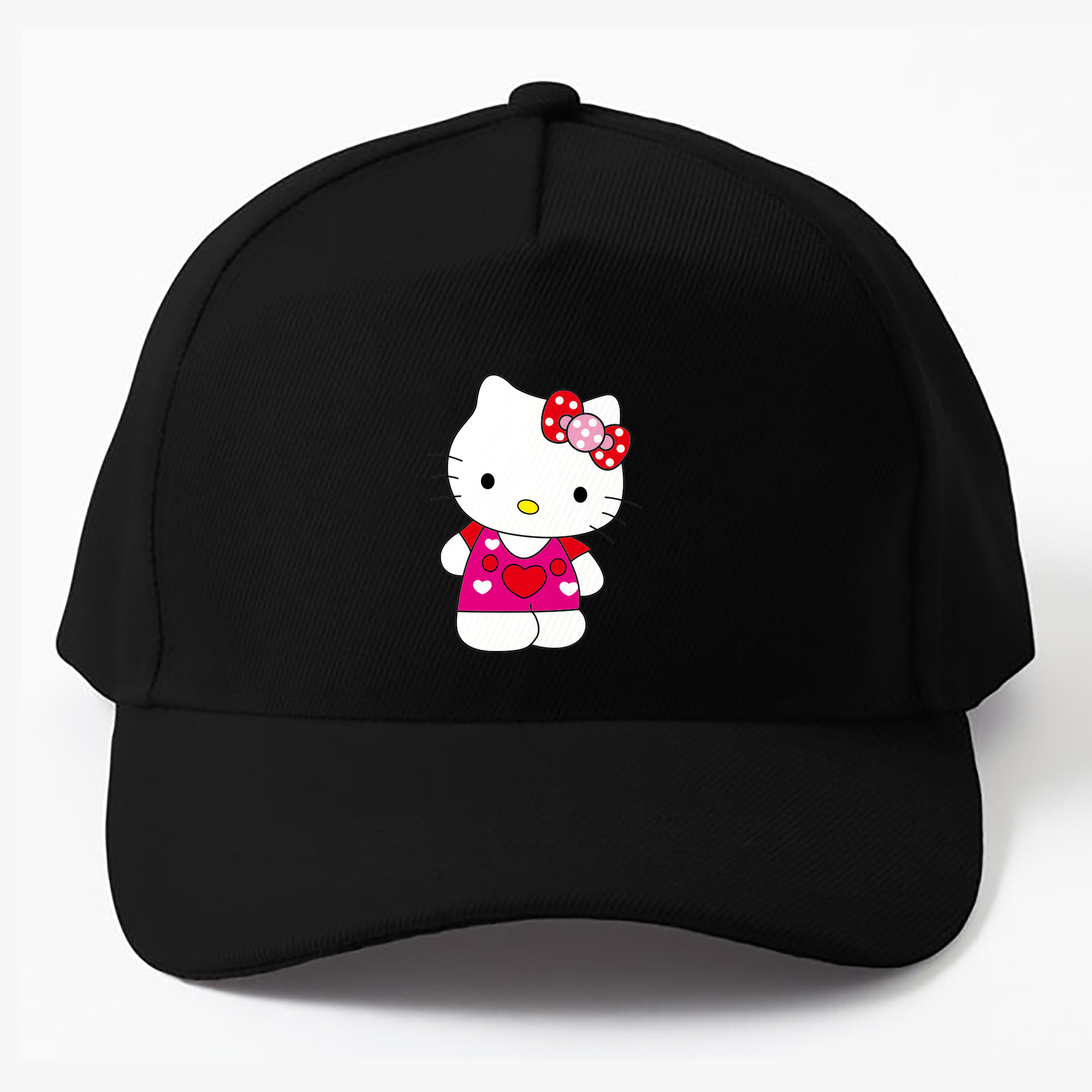 （画像用） Hello Kitty ハローキティ ベースボールキャップ 綿100％ 男女兼用 帽子 スポーツ