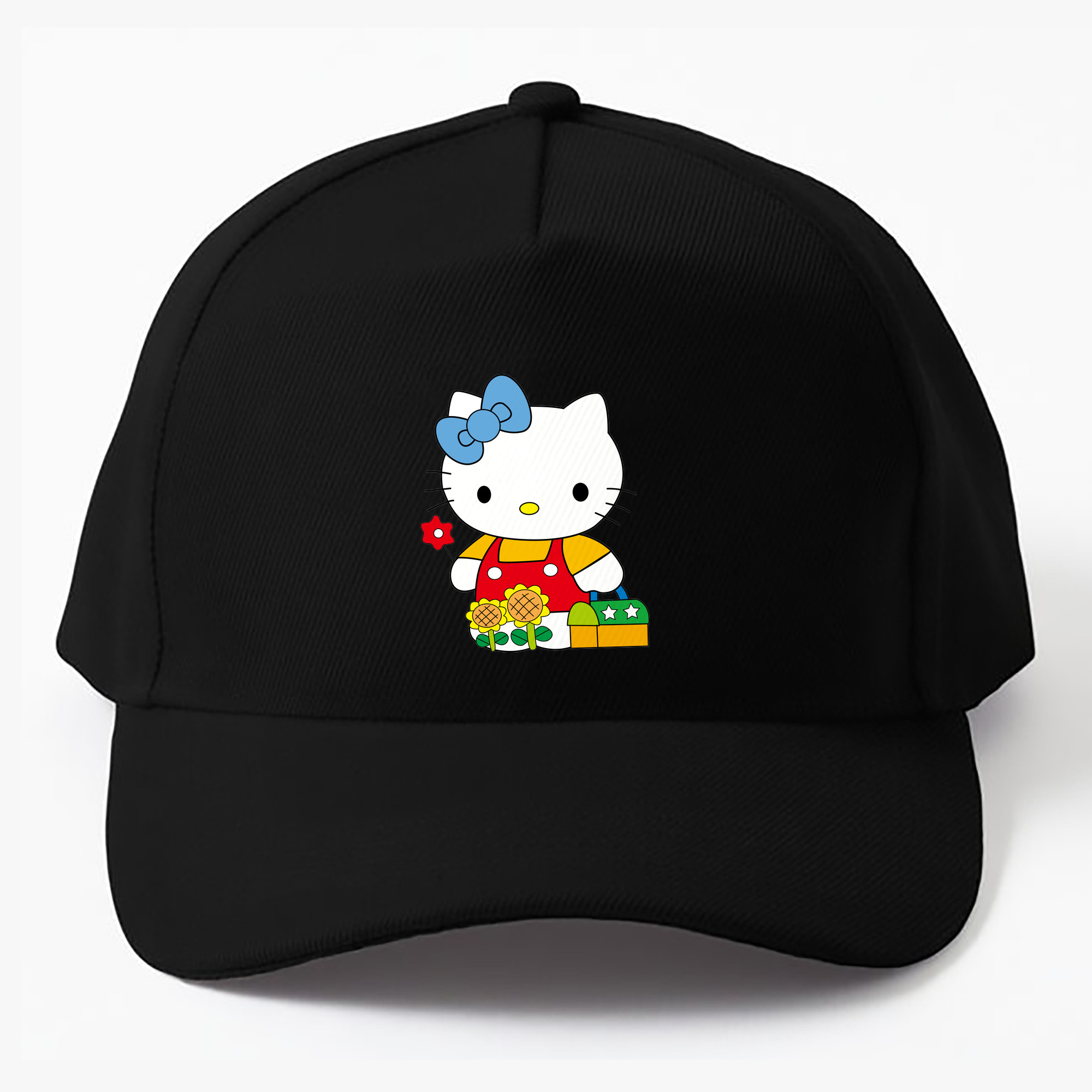 （画像用） Hello Kitty ハローキティ ベースボールキャップ 綿100％ 男女兼用 帽子 スポーツ