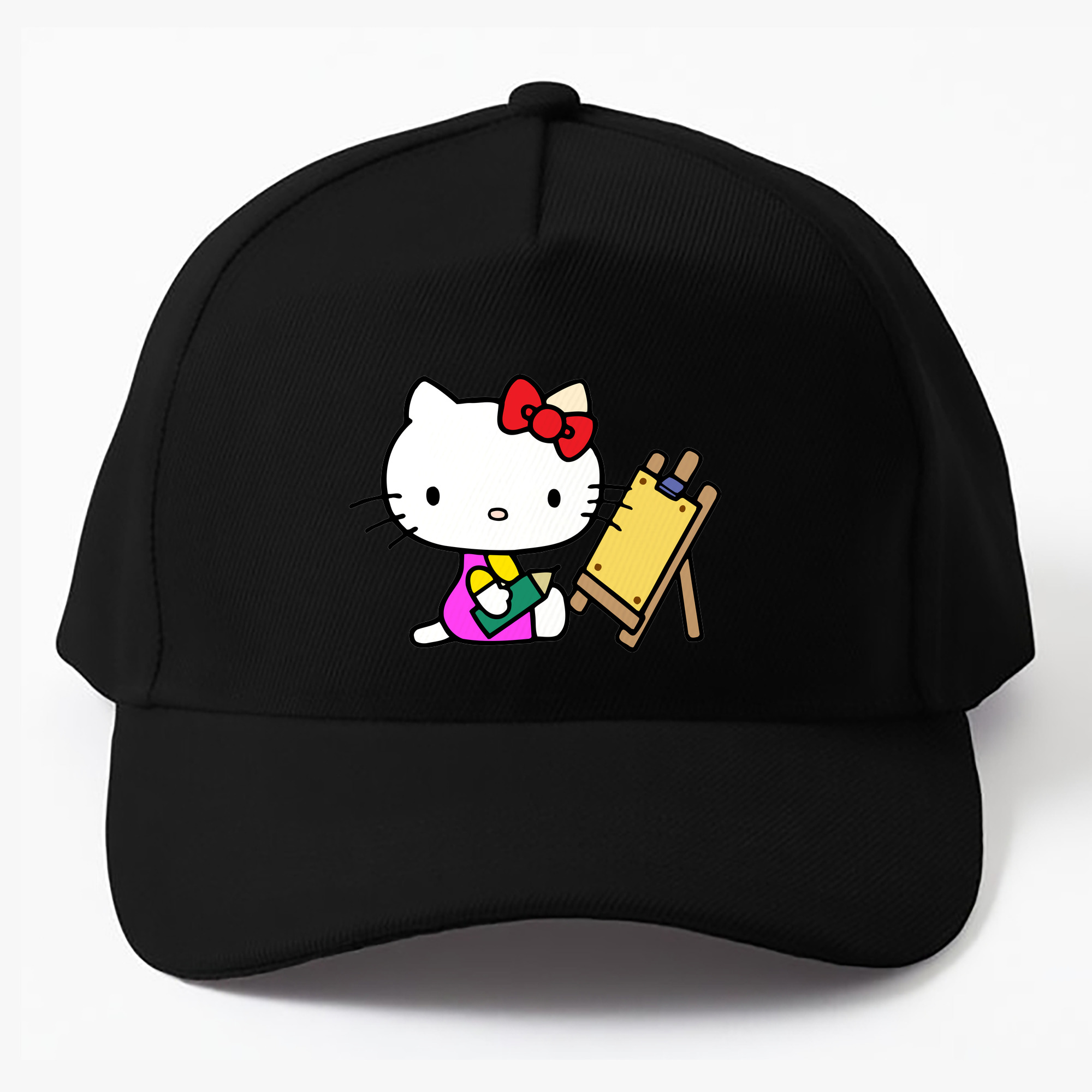 （画像用） Hello Kitty ハローキティ ベースボールキャップ 綿100％ 男女兼用 帽子 スポーツ