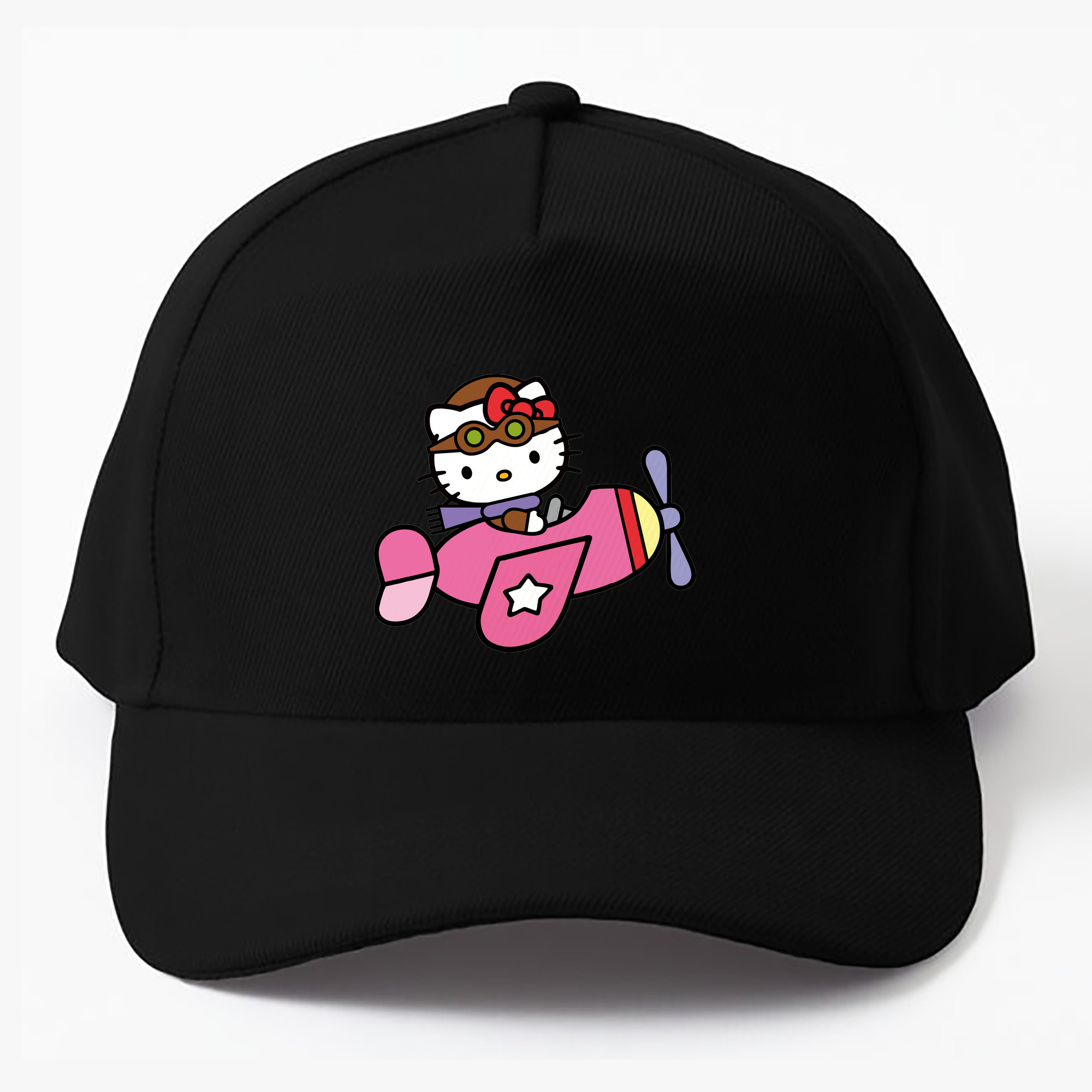 （画像用） Hello Kitty ハローキティ ベースボールキャップ 綿100％ 男女兼用 帽子 スポーツ