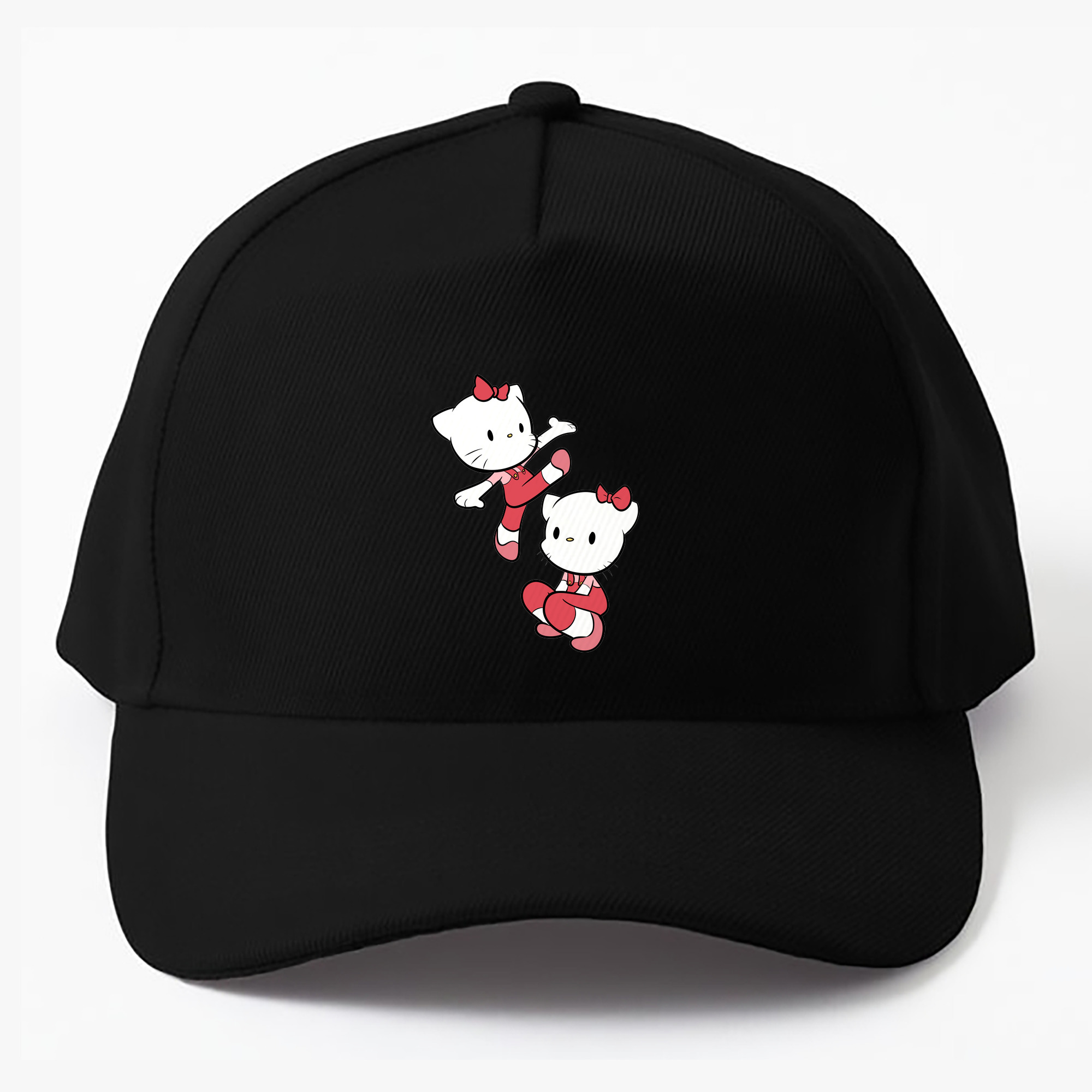 （画像用） Hello Kitty ハローキティ ベースボールキャップ 綿100％ 男女兼用 帽子 スポーツ