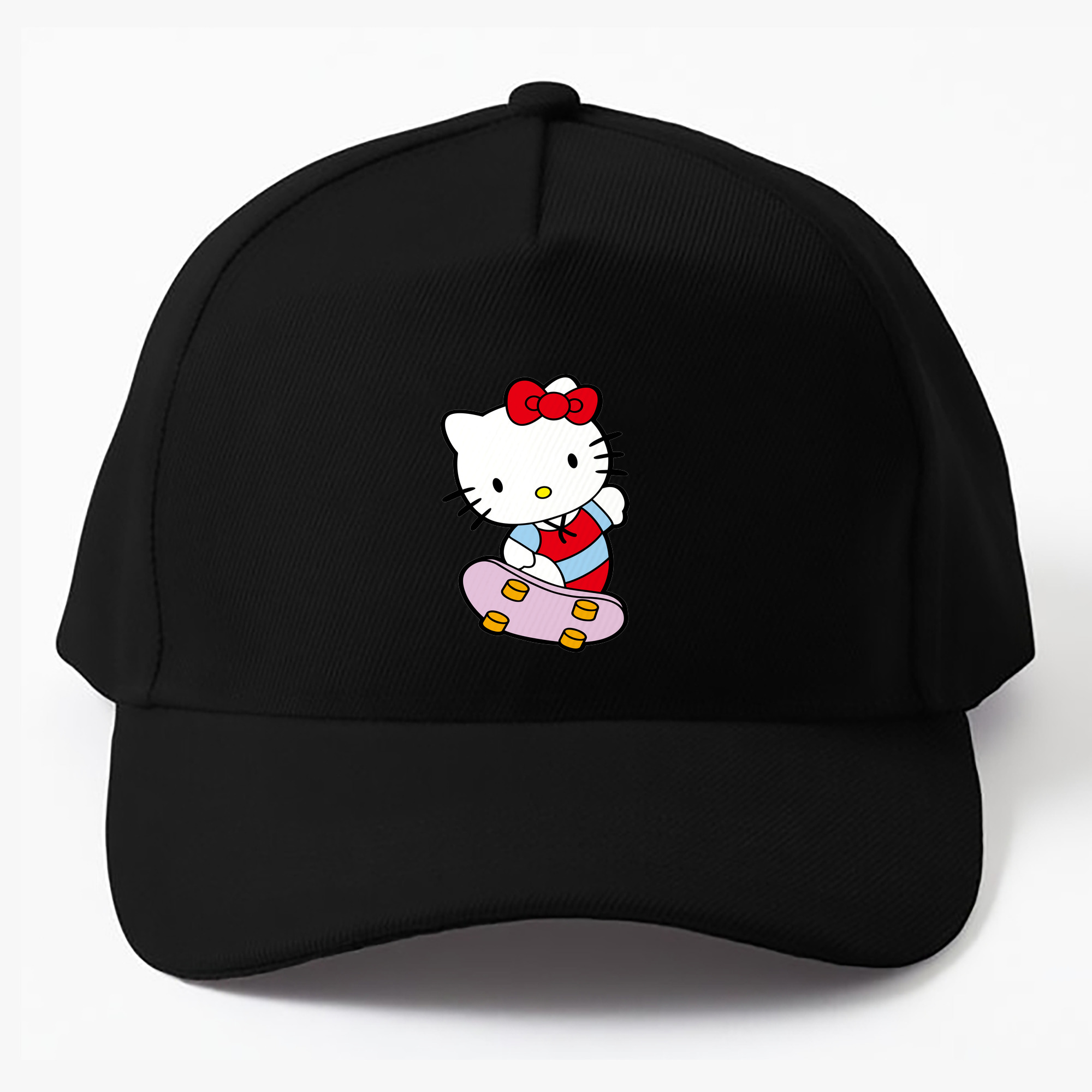 （画像用） Hello Kitty ハローキティ ベースボールキャップ 綿100％ 男女兼用 帽子 スポーツ