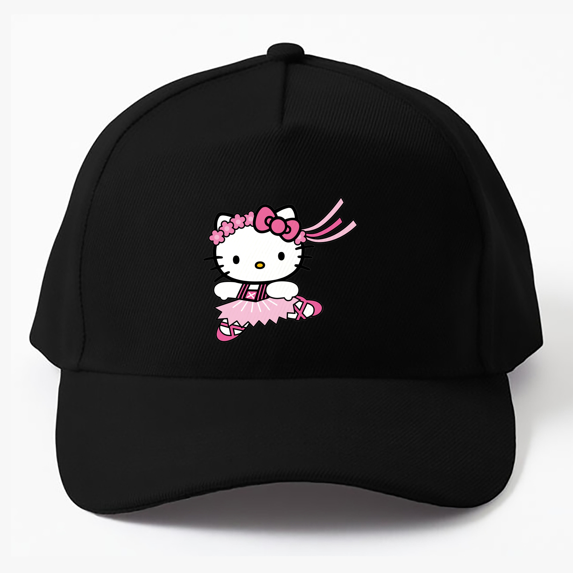 （画像用） Hello Kitty ハローキティ ベースボールキャップ 綿100％ 男女兼用 帽子 スポーツ