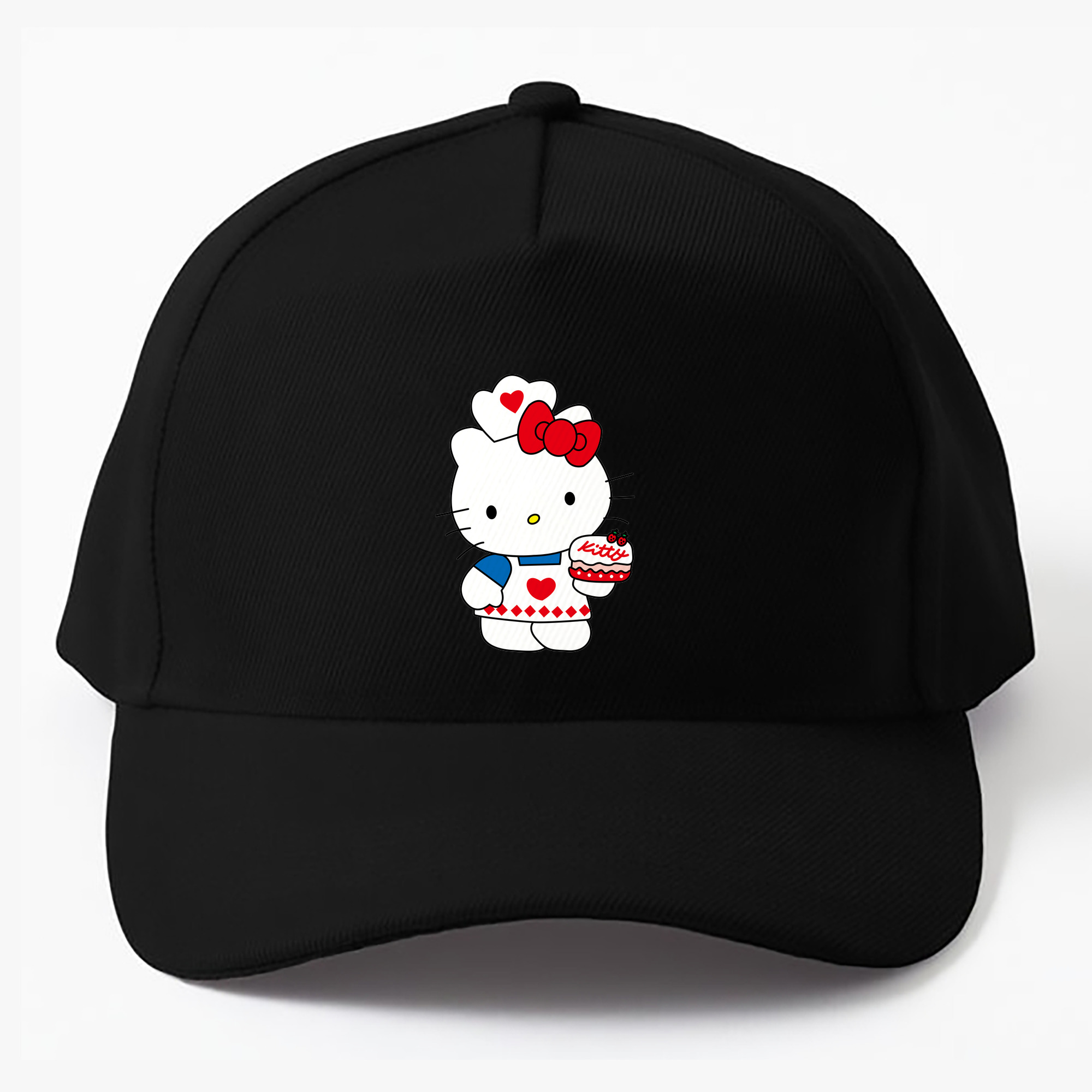 （画像用） Hello Kitty ハローキティ ベースボールキャップ 綿100％ 男女兼用 帽子 スポーツ