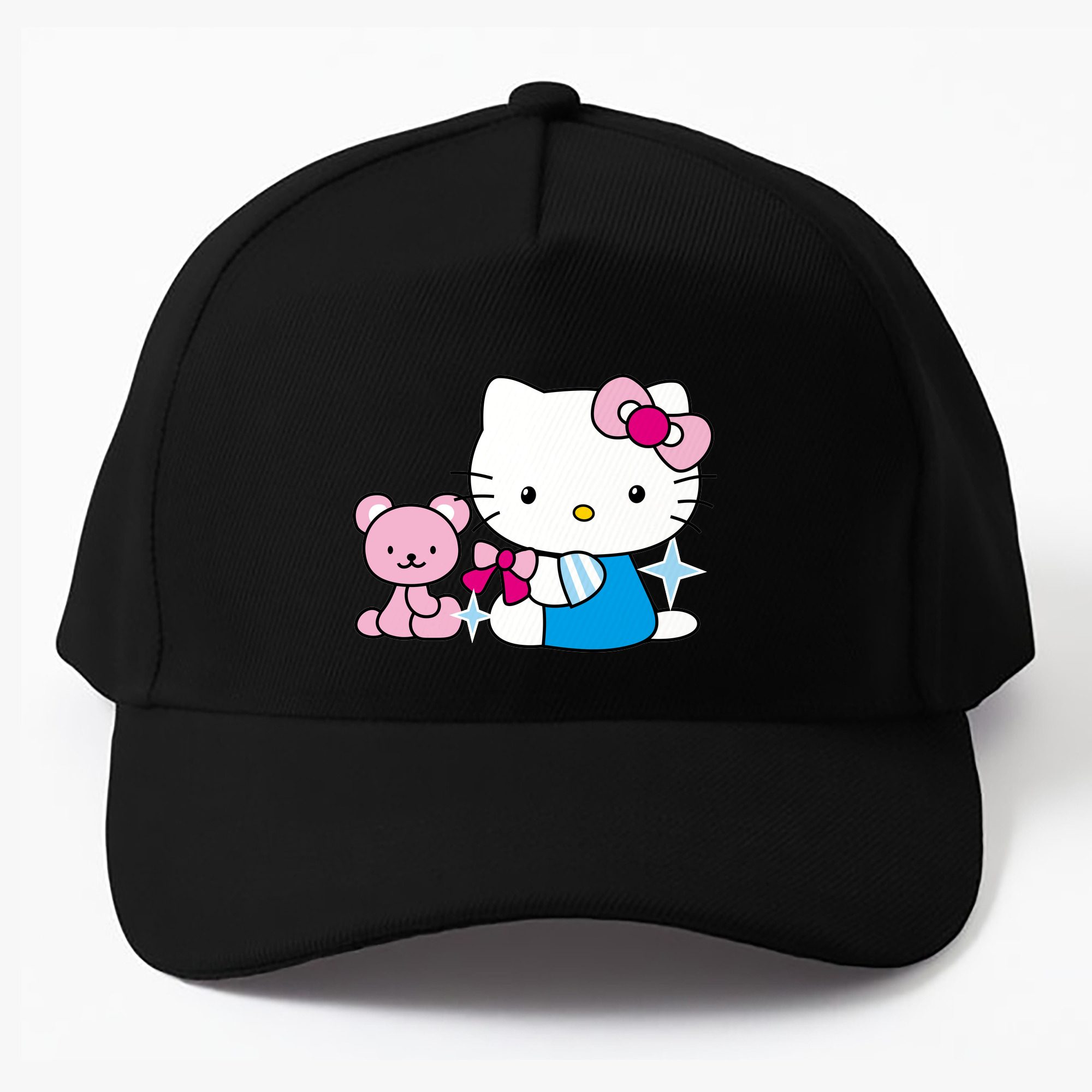（画像用） Hello Kitty ハローキティ ベースボールキャップ 綿100％ 男女兼用 帽子 スポーツ