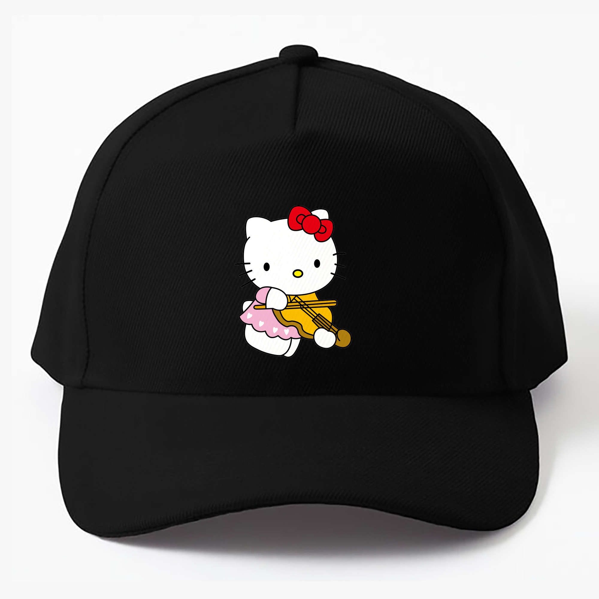 （画像用） Hello Kitty ハローキティ ベースボールキャップ 綿100％ 男女兼用 帽子 スポーツ