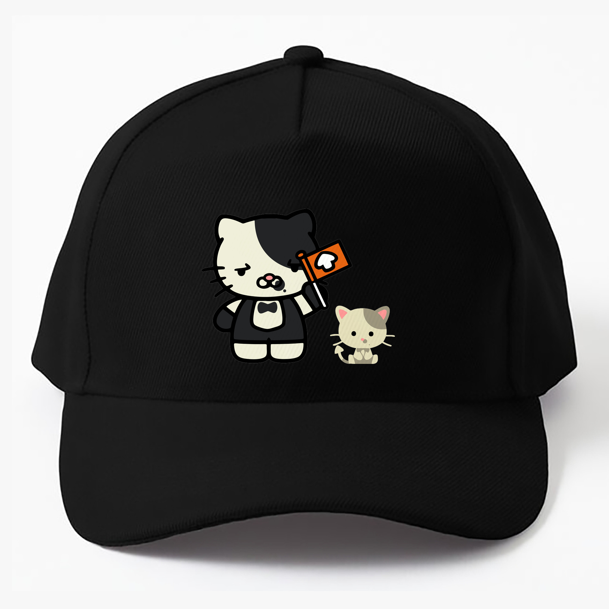 （画像用） Hello Kitty ハローキティ ベースボールキャップ 綿100％ 男女兼用 帽子 スポーツ