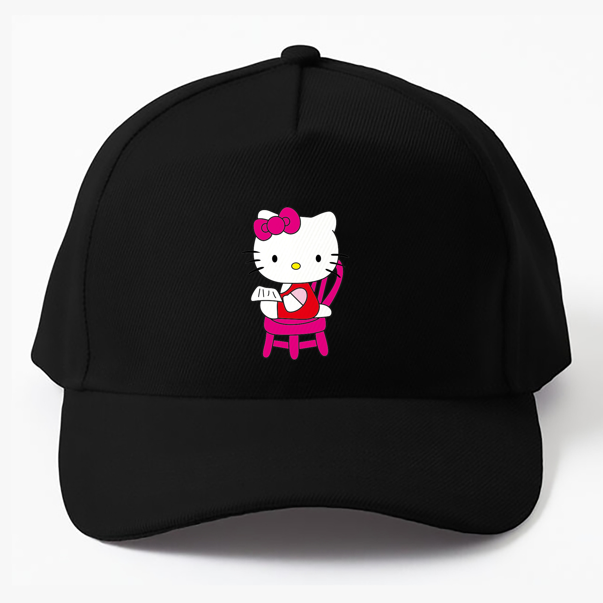 （画像用） Hello Kitty ハローキティ ベースボールキャップ 綿100％ 男女兼用 帽子 スポーツ