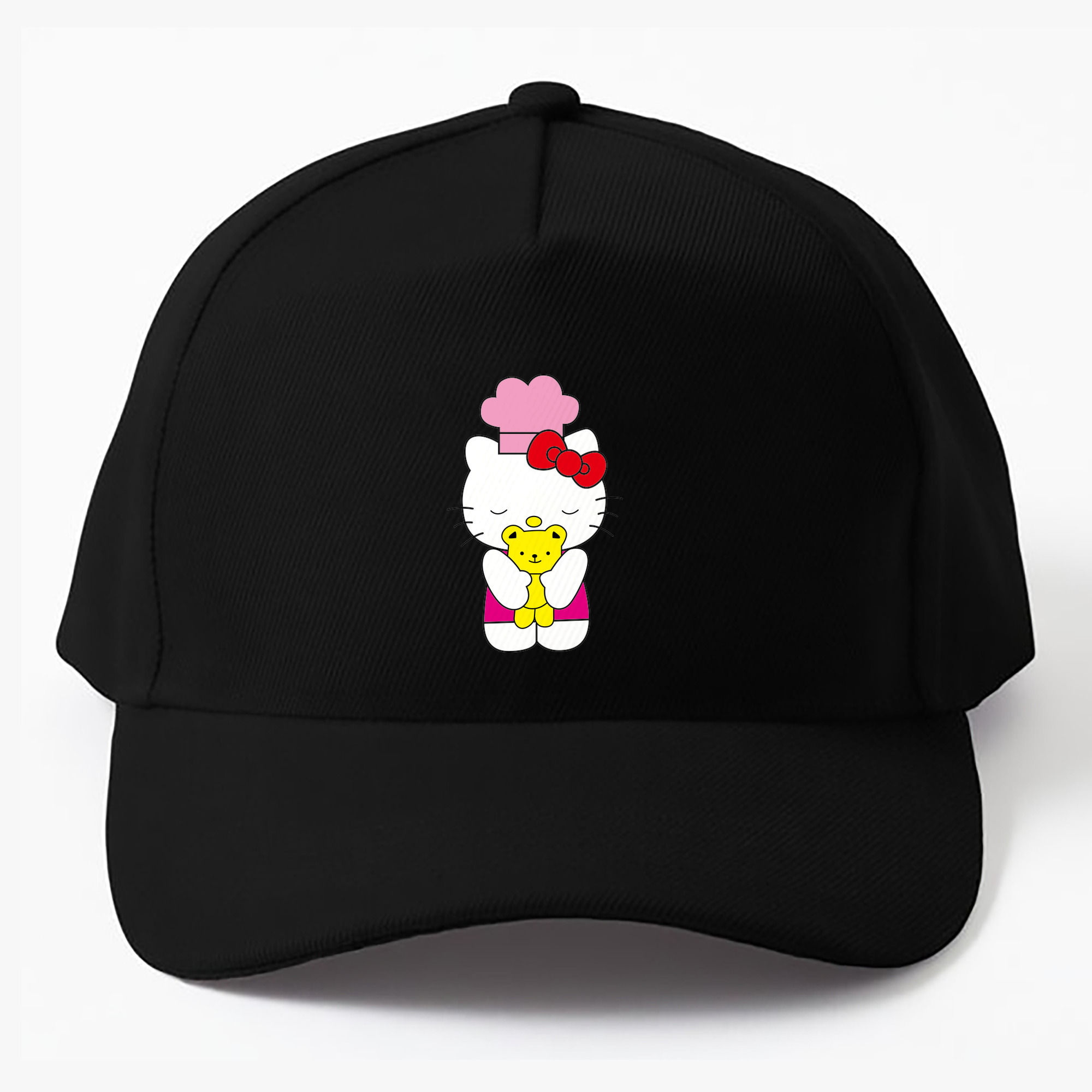（画像用） Hello Kitty ハローキティ ベースボールキャップ 綿100％ 男女兼用 帽子 スポーツ