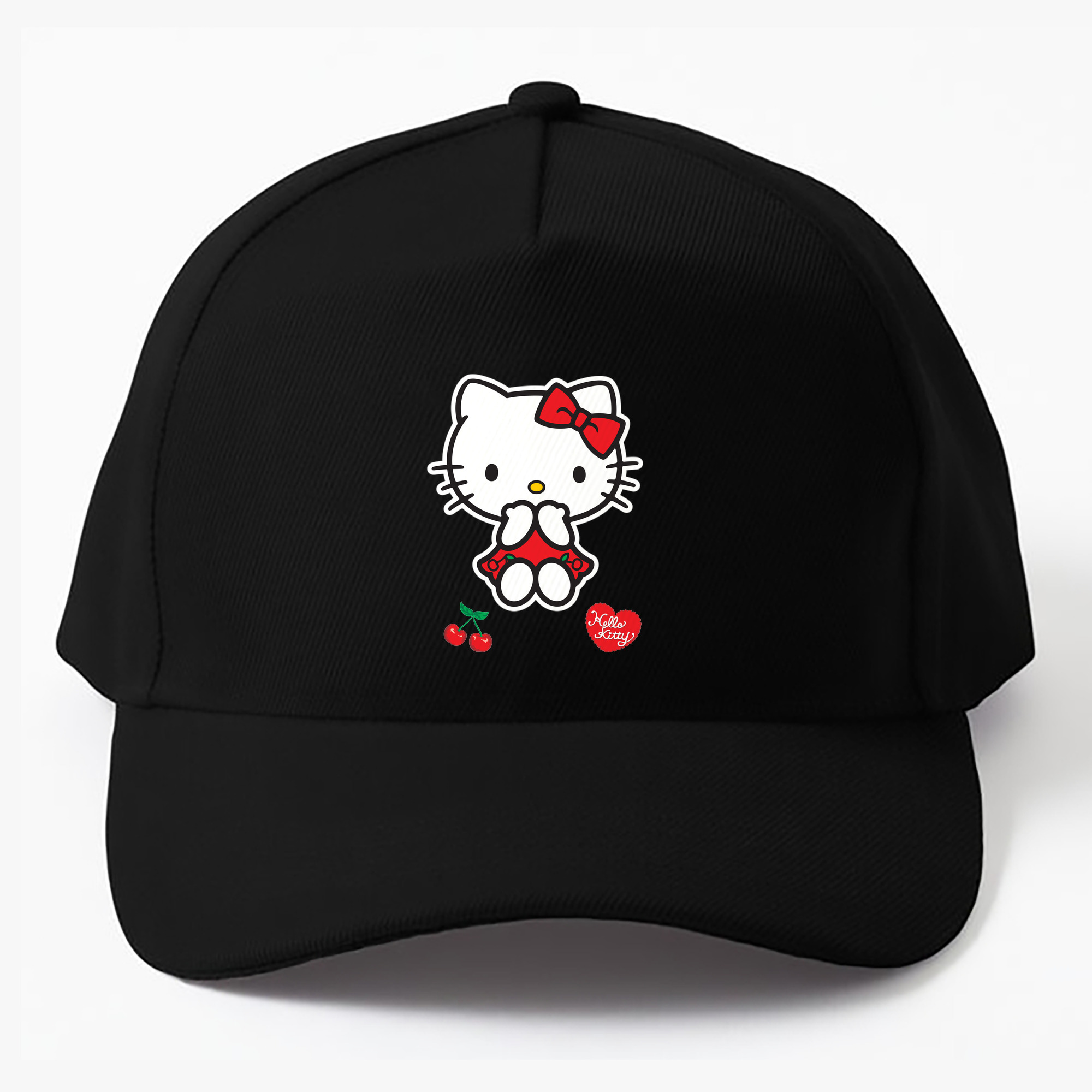 （画像用） Hello Kitty ハローキティ ベースボールキャップ 綿100％ 男女兼用 帽子 スポーツ