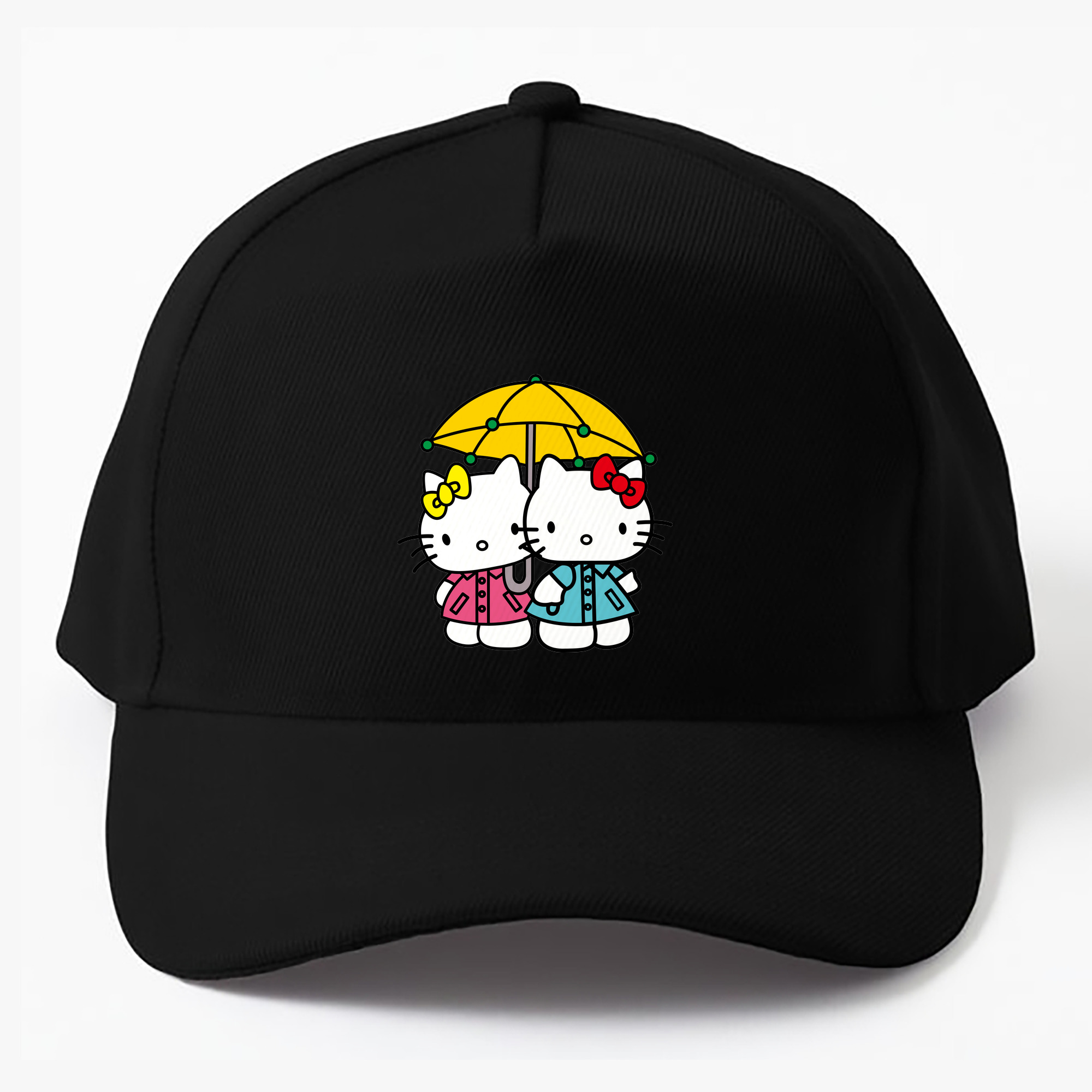 （画像用） Hello Kitty ハローキティ ベースボールキャップ 綿100％ 男女兼用 帽子 スポーツ