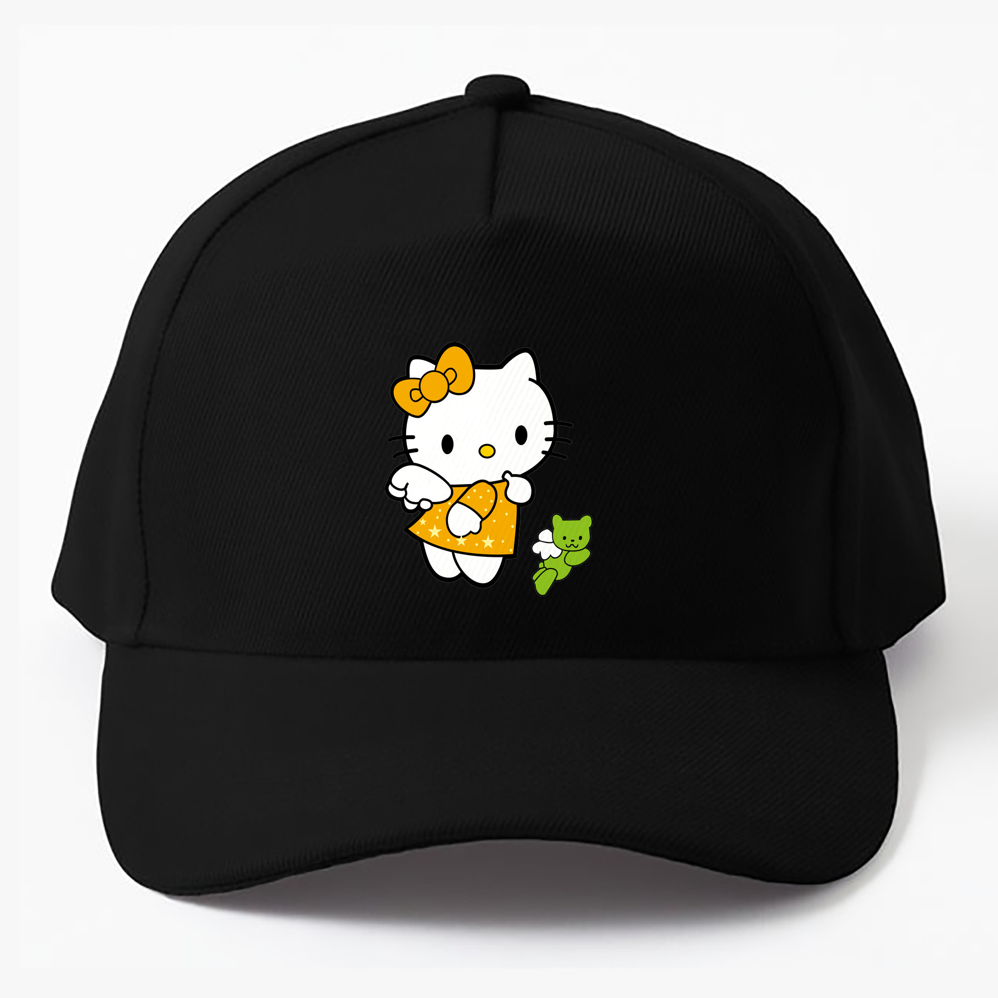 （画像用） Hello Kitty ハローキティ ベースボールキャップ 綿100％ 男女兼用 帽子 スポーツ
