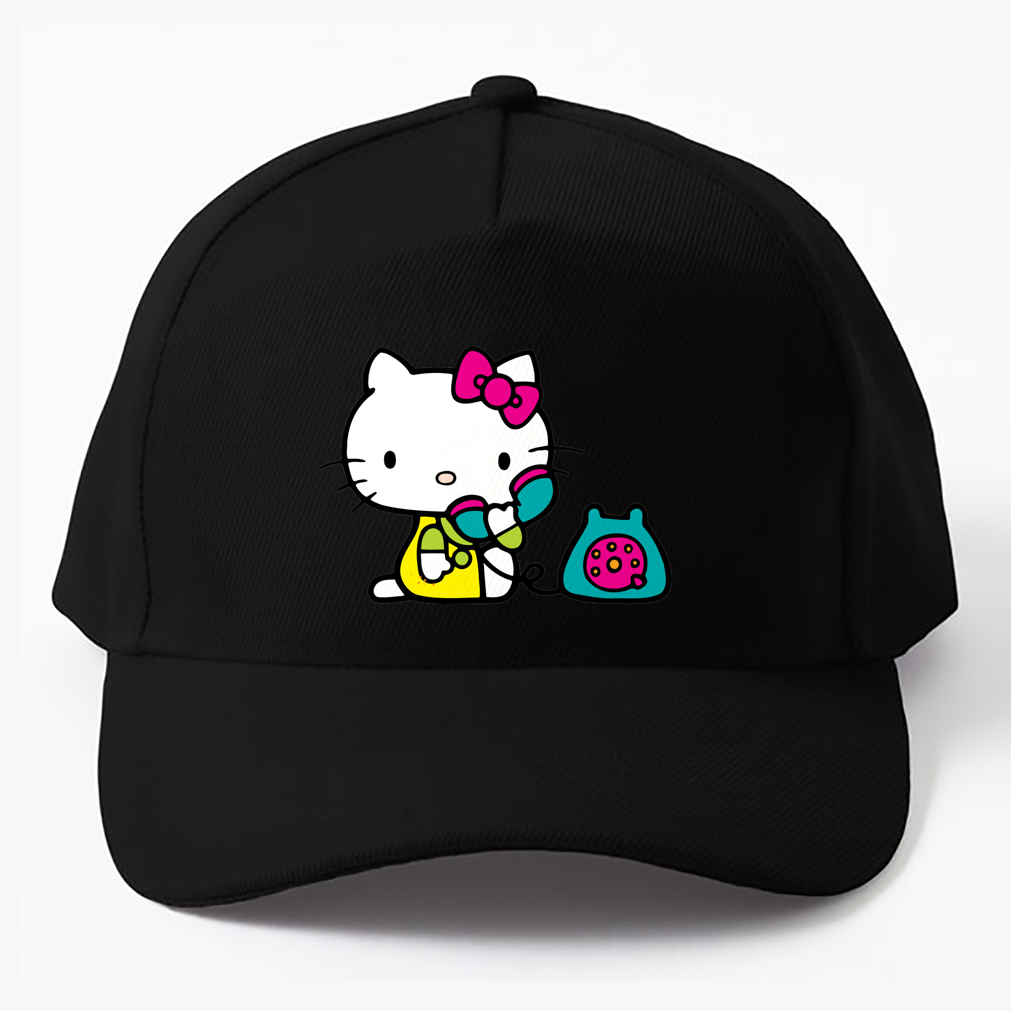 （画像用） Hello Kitty ハローキティ ベースボールキャップ 綿100％ 男女兼用 帽子 スポーツ