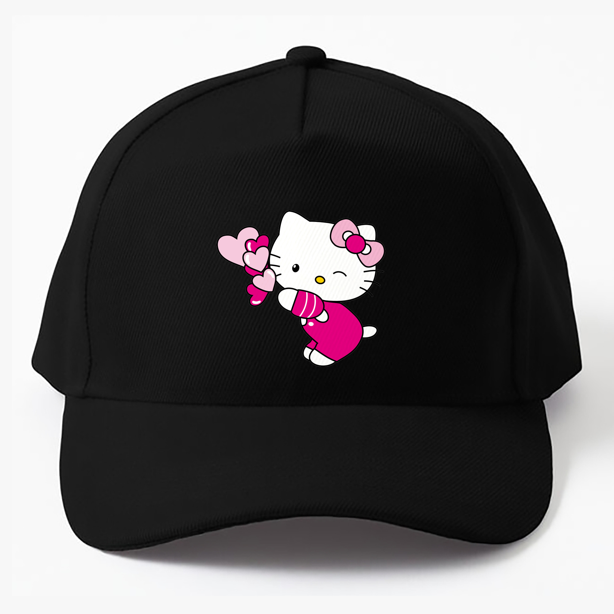 （画像用） Hello Kitty ハローキティ ベースボールキャップ 綿100％ 男女兼用 帽子 スポーツ
