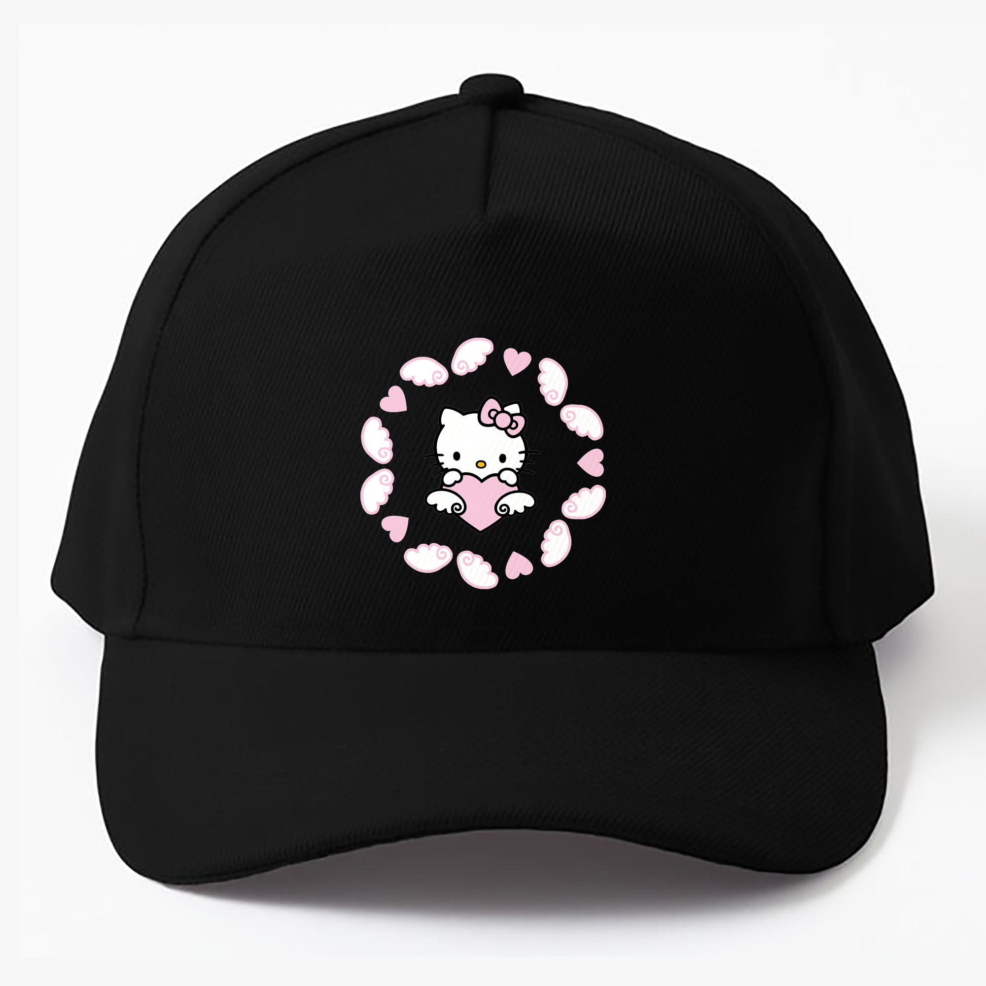 （画像用） Hello Kitty ハローキティ ベースボールキャップ 綿100％ 男女兼用 帽子 スポーツ