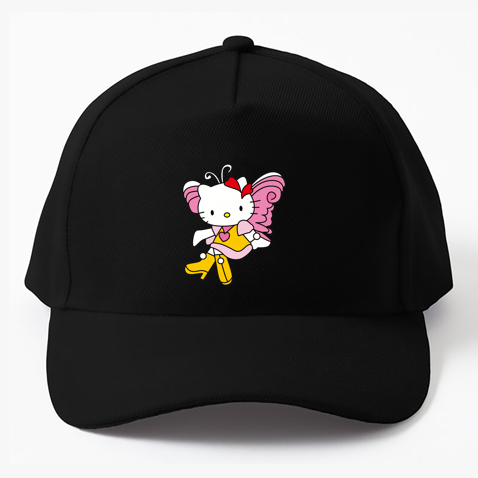 （画像用） Hello Kitty ハローキティ ベースボールキャップ 綿100％ 男女兼用 帽子 スポーツ