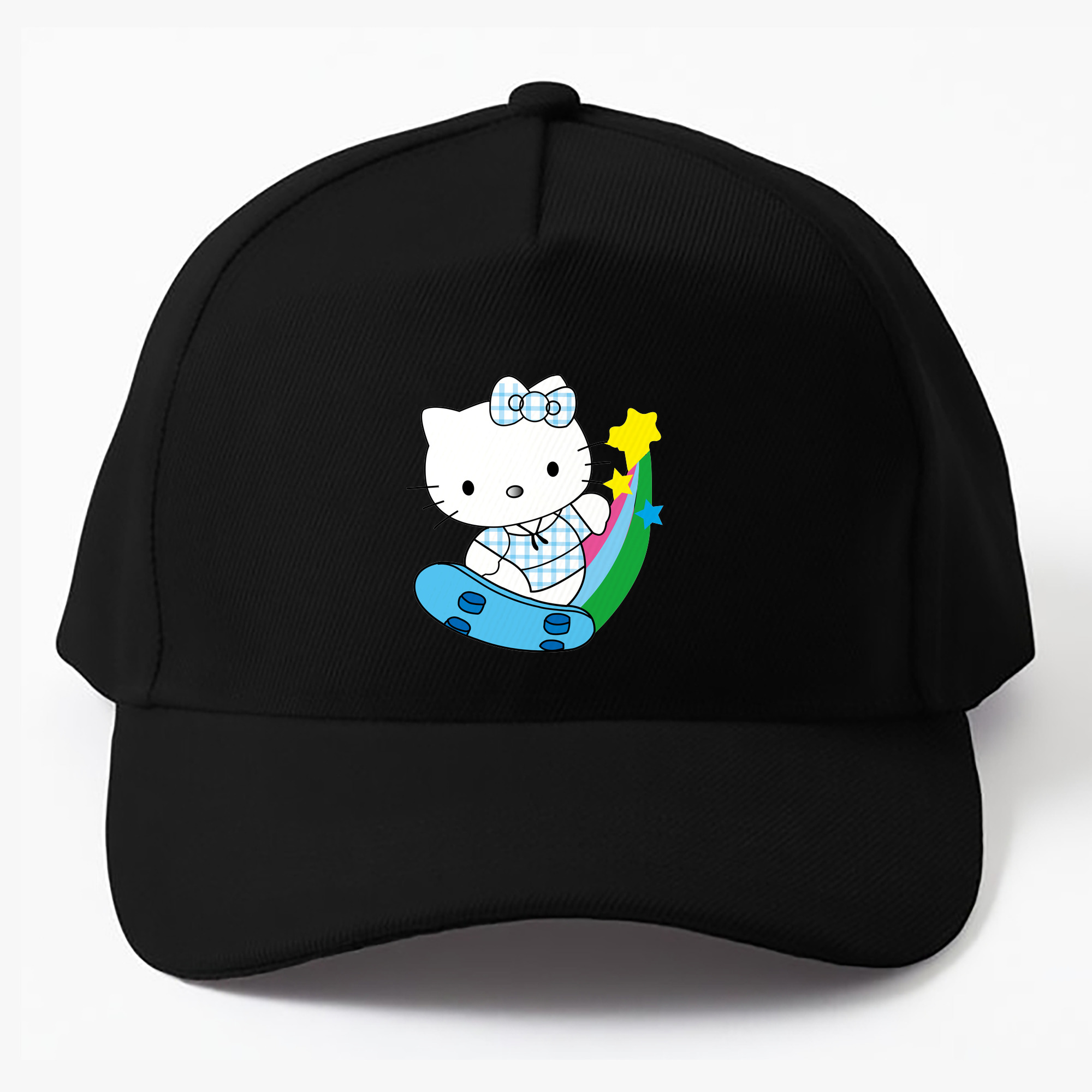 （画像用） Hello Kitty ハローキティ ベースボールキャップ 綿100％ 男女兼用 帽子 スポーツ