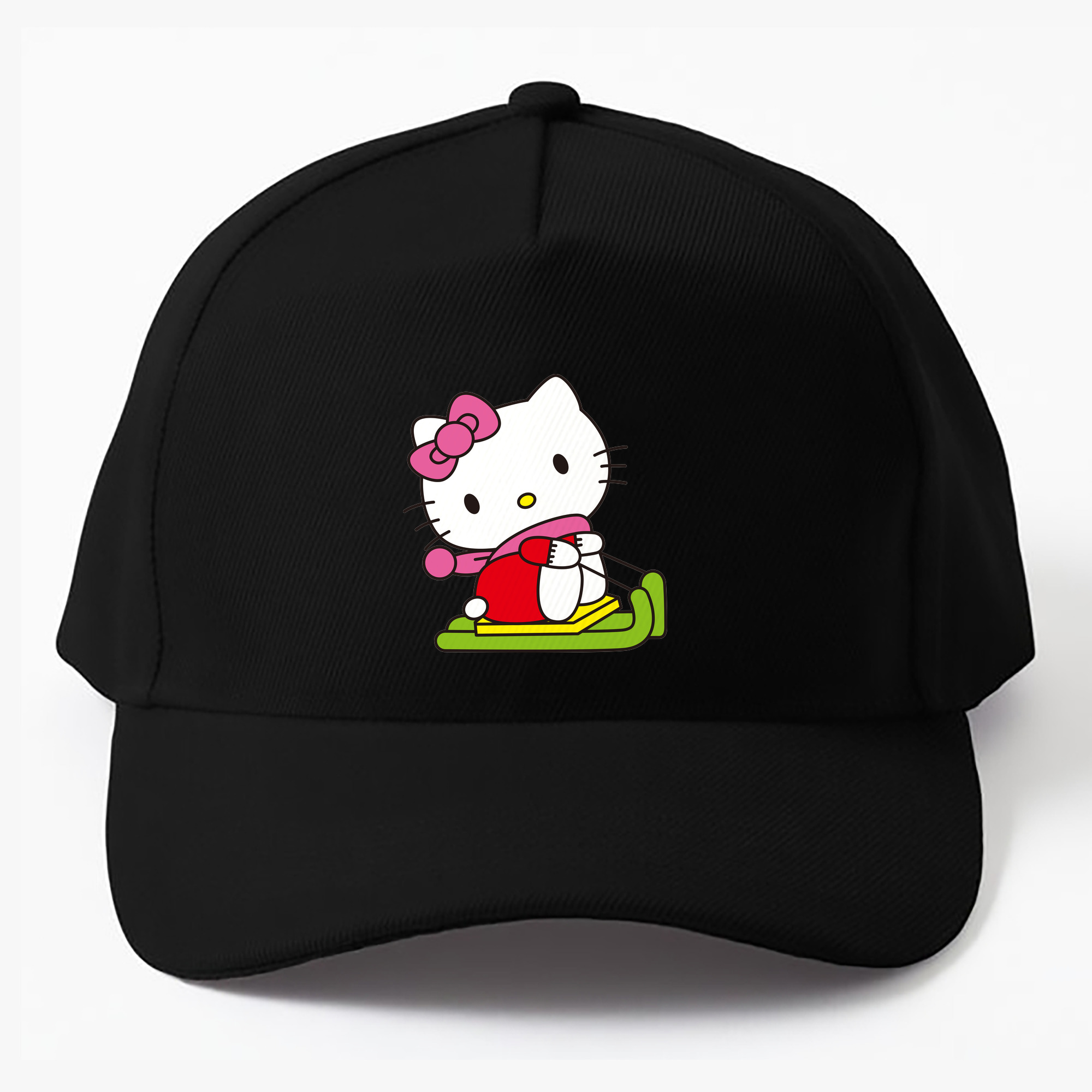 （画像用） Hello Kitty ハローキティ ベースボールキャップ 綿100％ 男女兼用 帽子 スポーツ