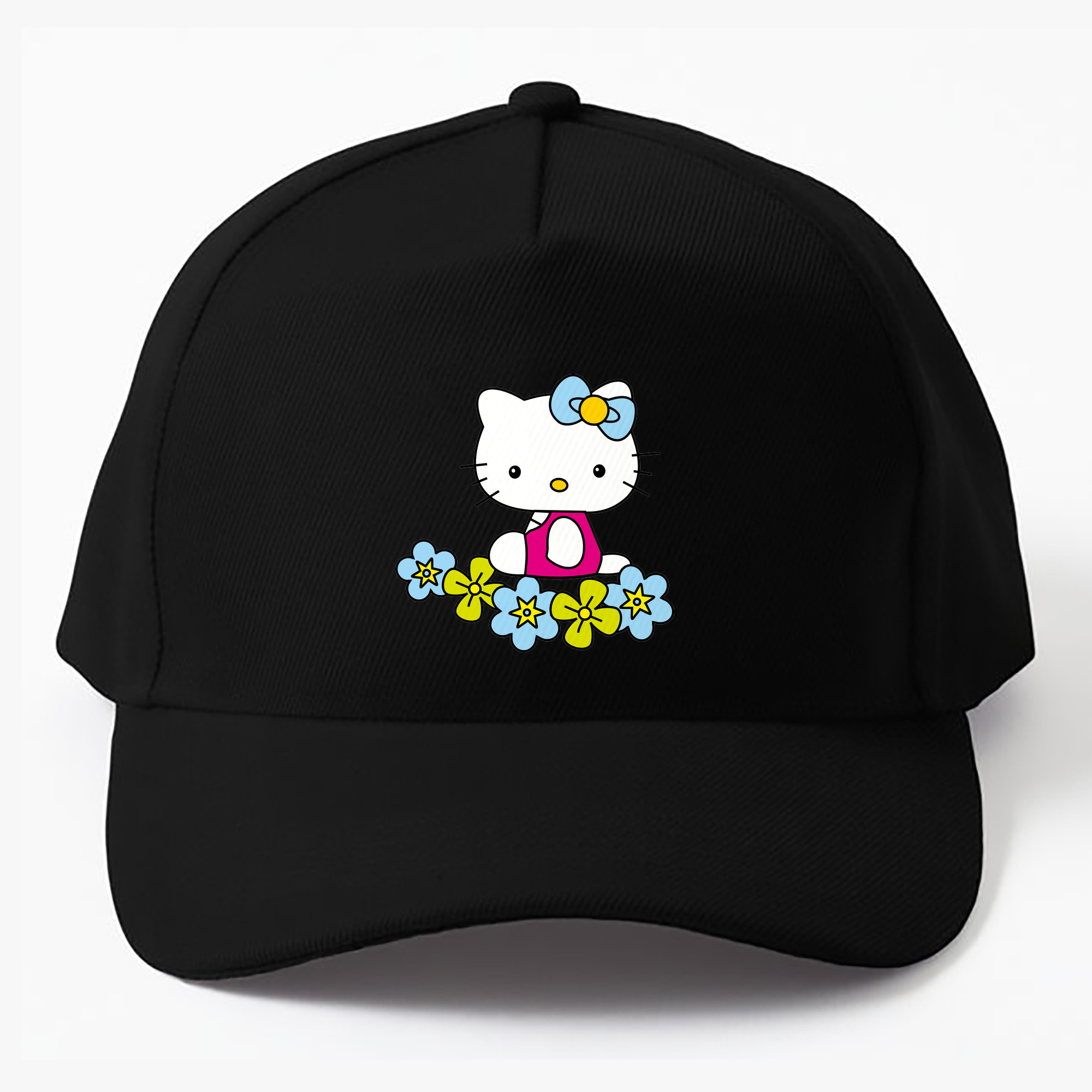 （画像用） Hello Kitty ハローキティ ベースボールキャップ 綿100％ 男女兼用 帽子 スポーツ