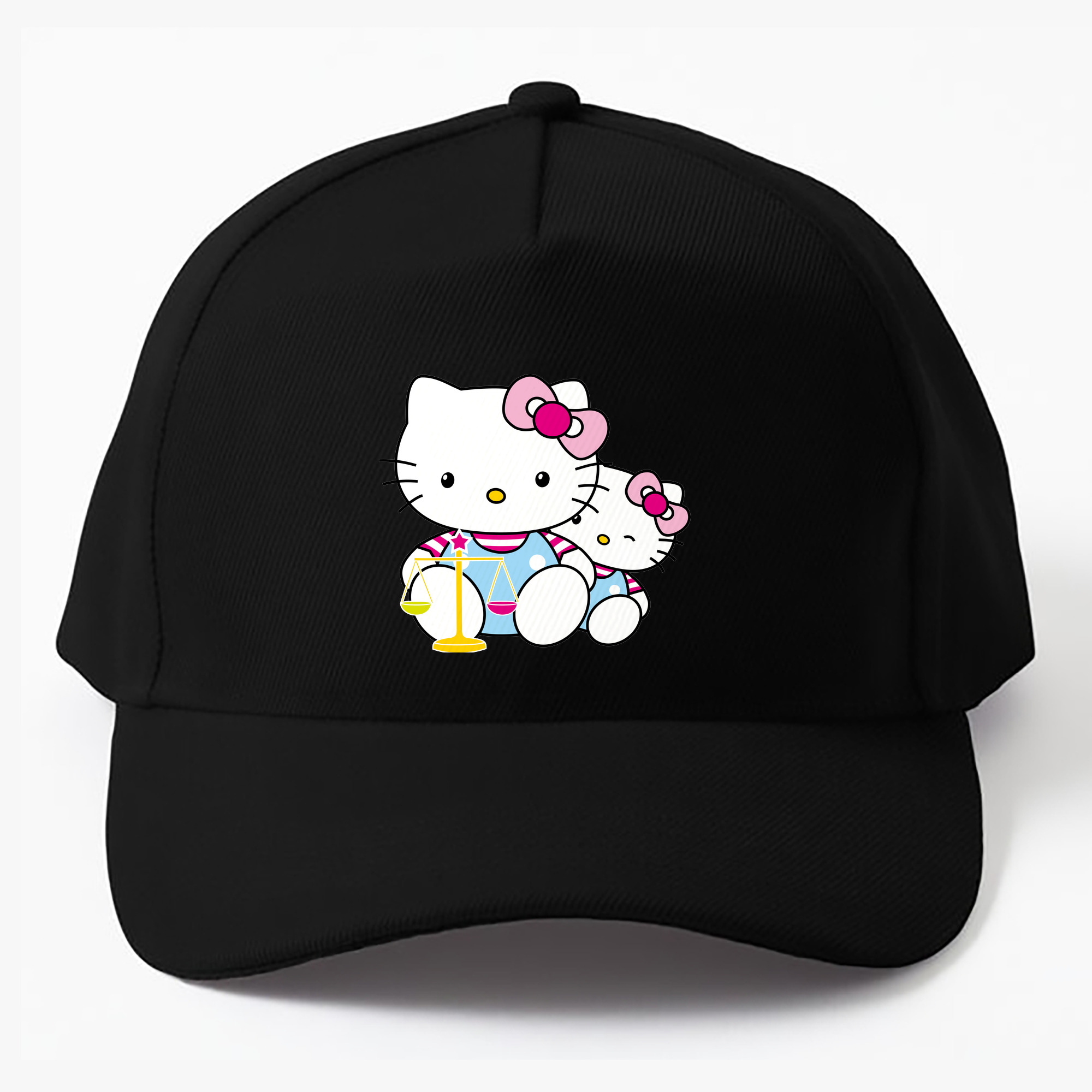 （画像用） Hello Kitty ハローキティ ベースボールキャップ 綿100％ 男女兼用 帽子 スポーツ