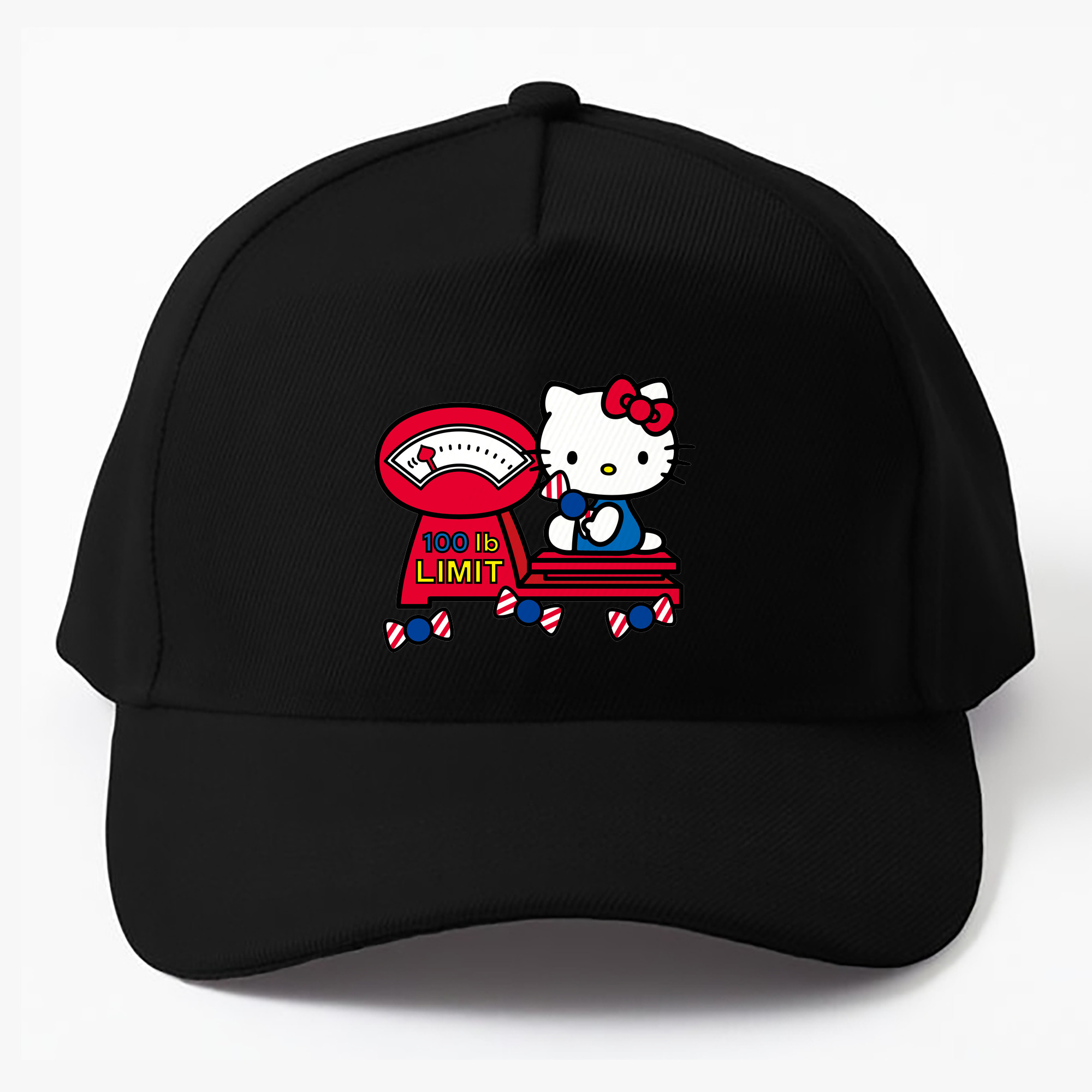 （画像用） Hello Kitty ハローキティ ベースボールキャップ 綿100％ 男女兼用 帽子 スポーツ