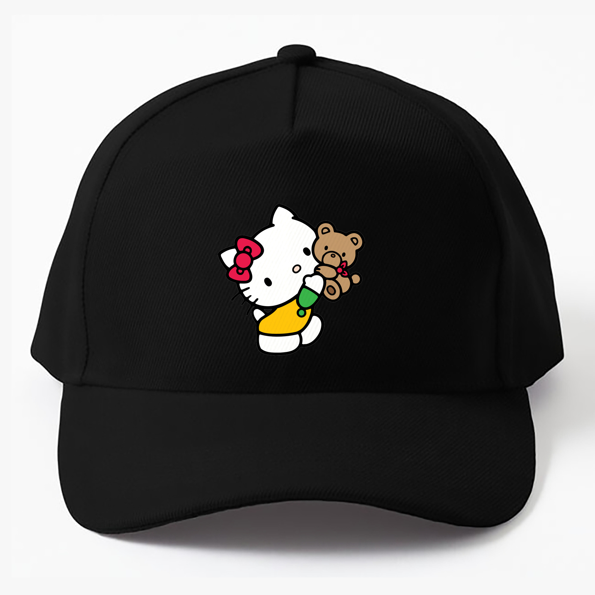 （画像用） Hello Kitty ハローキティ ベースボールキャップ 綿100％ 男女兼用 帽子 スポーツ