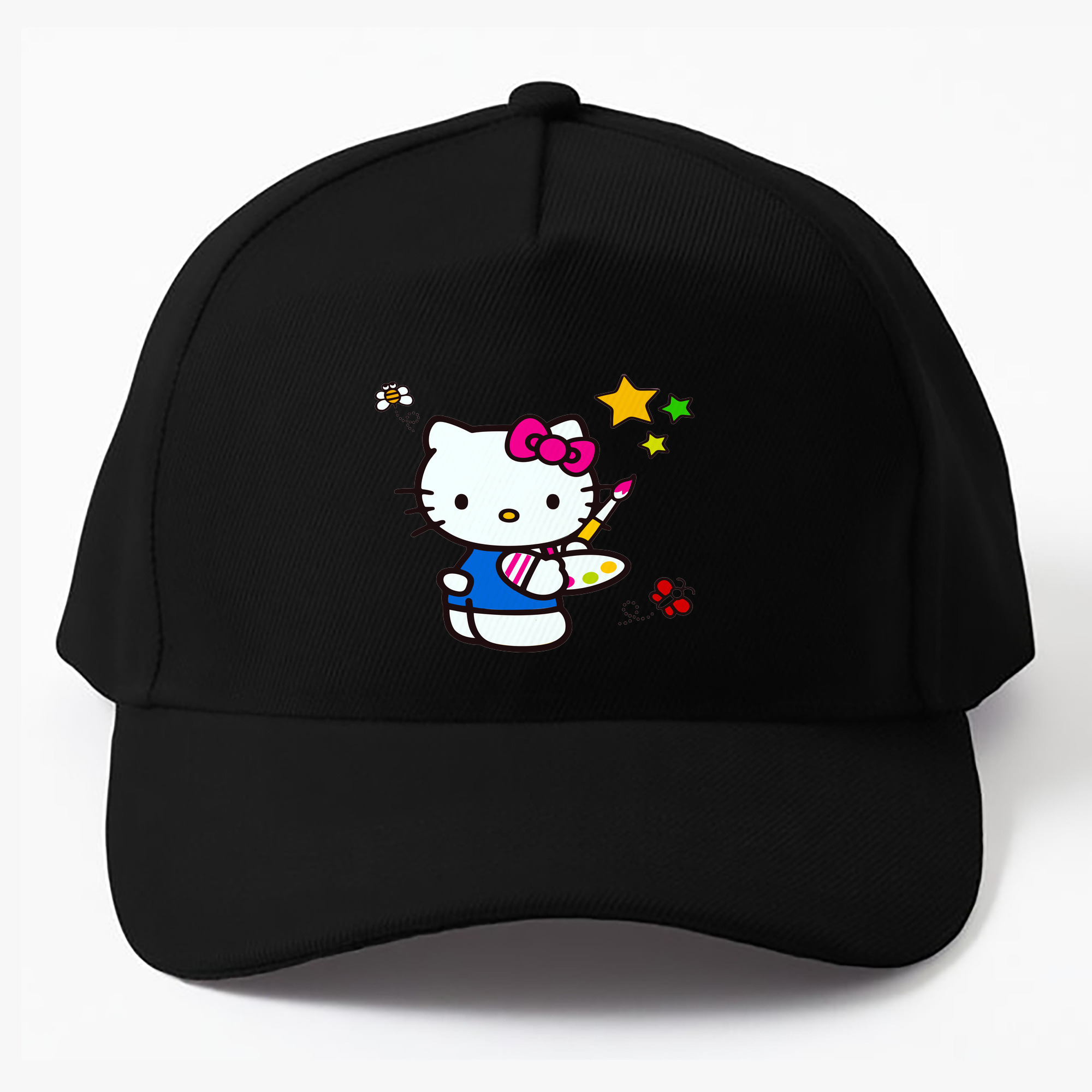 （画像用） Hello Kitty ハローキティ ベースボールキャップ 綿100％ 男女兼用 帽子 スポーツ