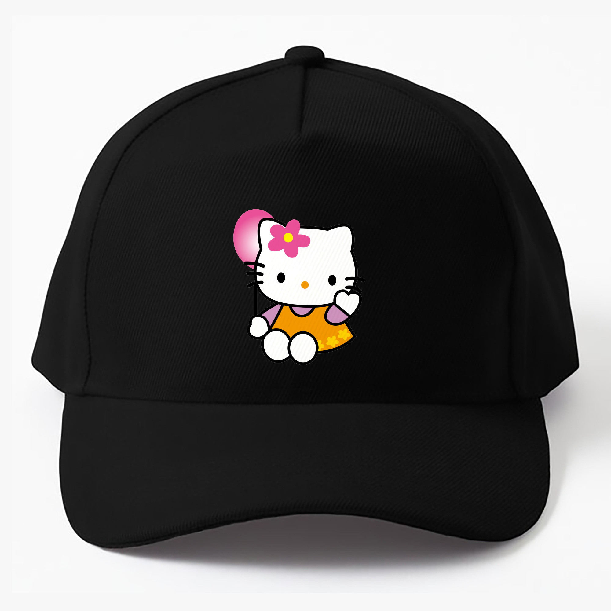 （画像用） Hello Kitty ハローキティ ベースボールキャップ 綿100％ 男女兼用 帽子 スポーツ
