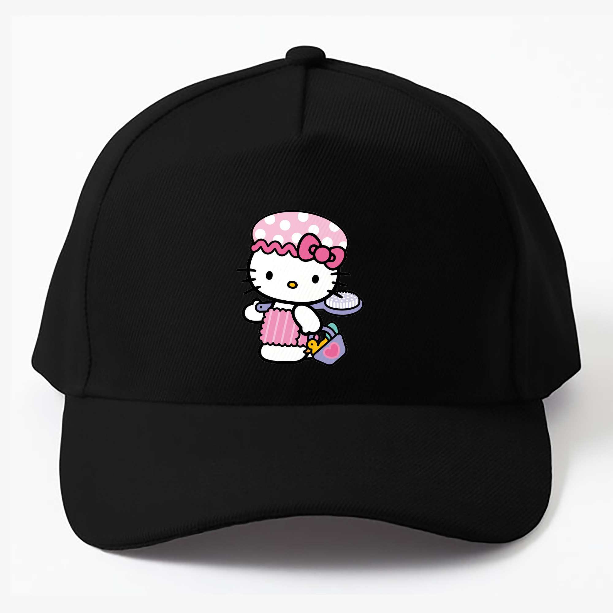（画像用） Hello Kitty ハローキティ ベースボールキャップ 綿100％ 男女兼用 帽子 スポーツ