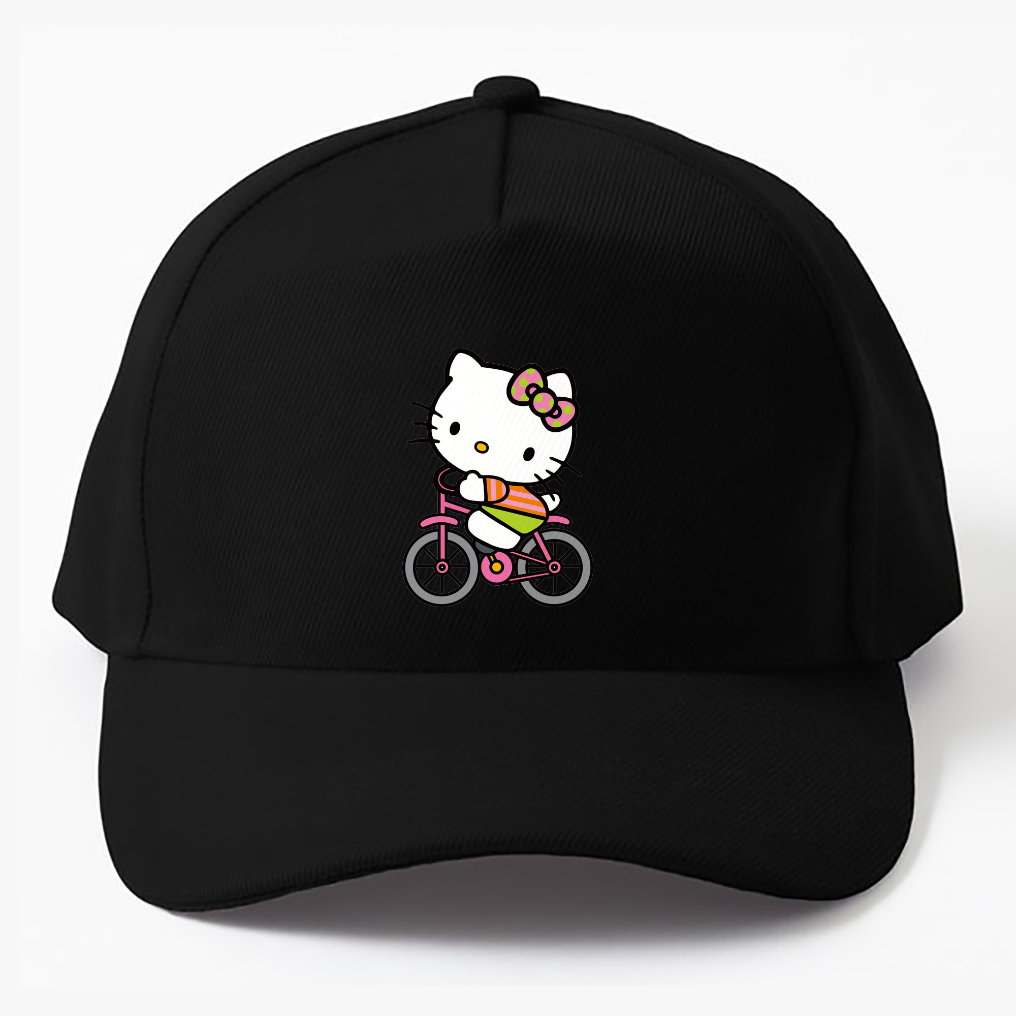 （画像用） Hello Kitty ハローキティ ベースボールキャップ 綿100％ 男女兼用 帽子 スポーツ