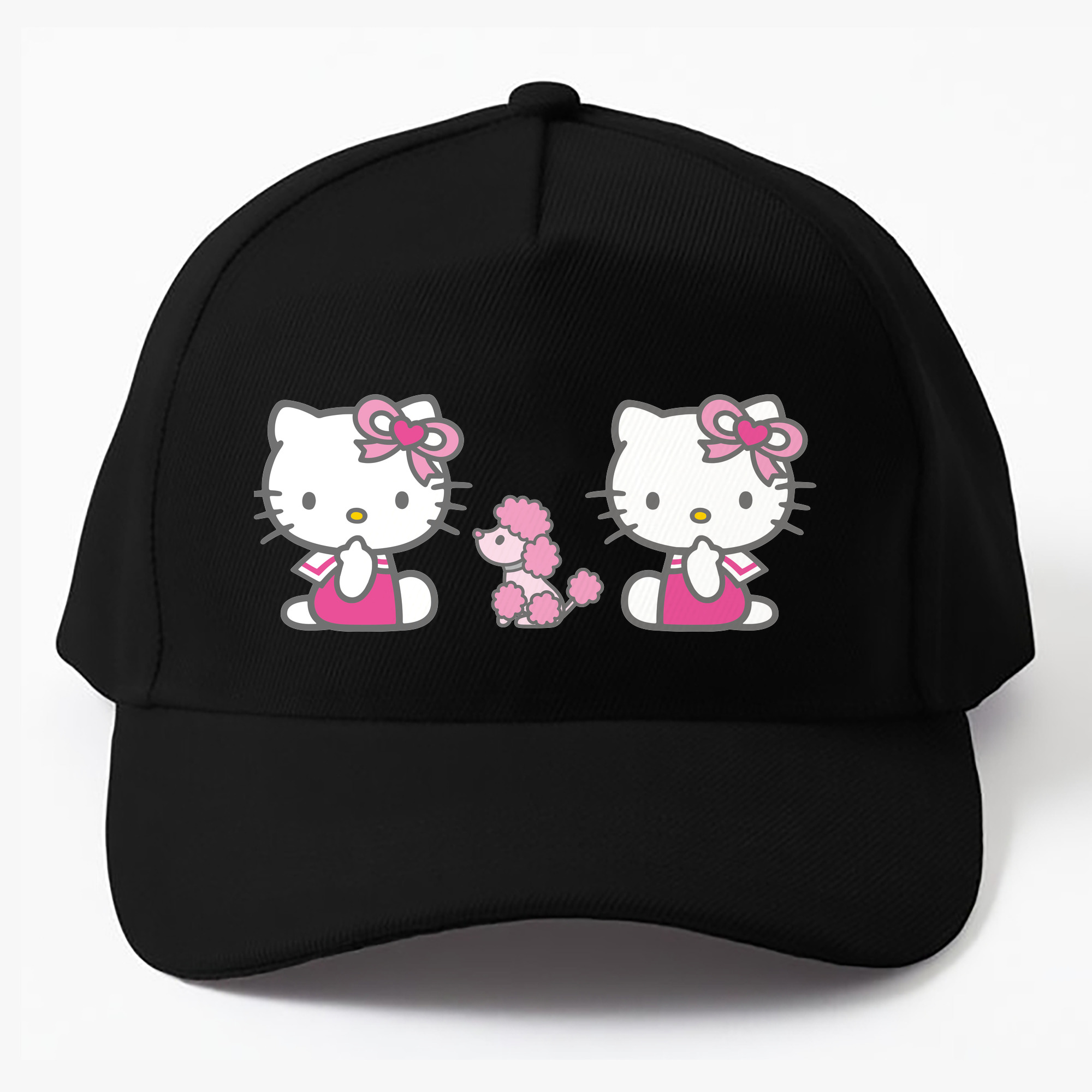 （画像用） Hello Kitty ハローキティ ベースボールキャップ 綿100％ 男女兼用 帽子 スポーツ