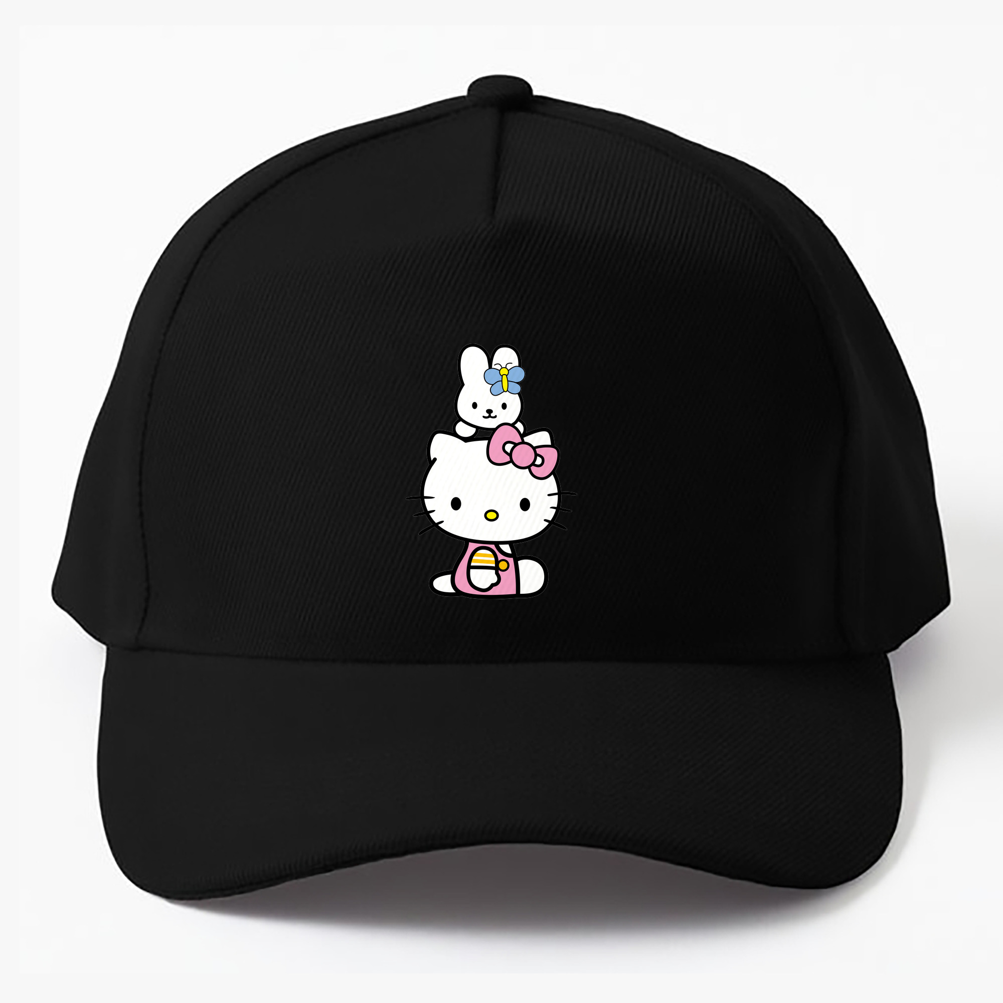 （画像用） Hello Kitty ハローキティ ベースボールキャップ 綿100％ 男女兼用 帽子 スポーツ