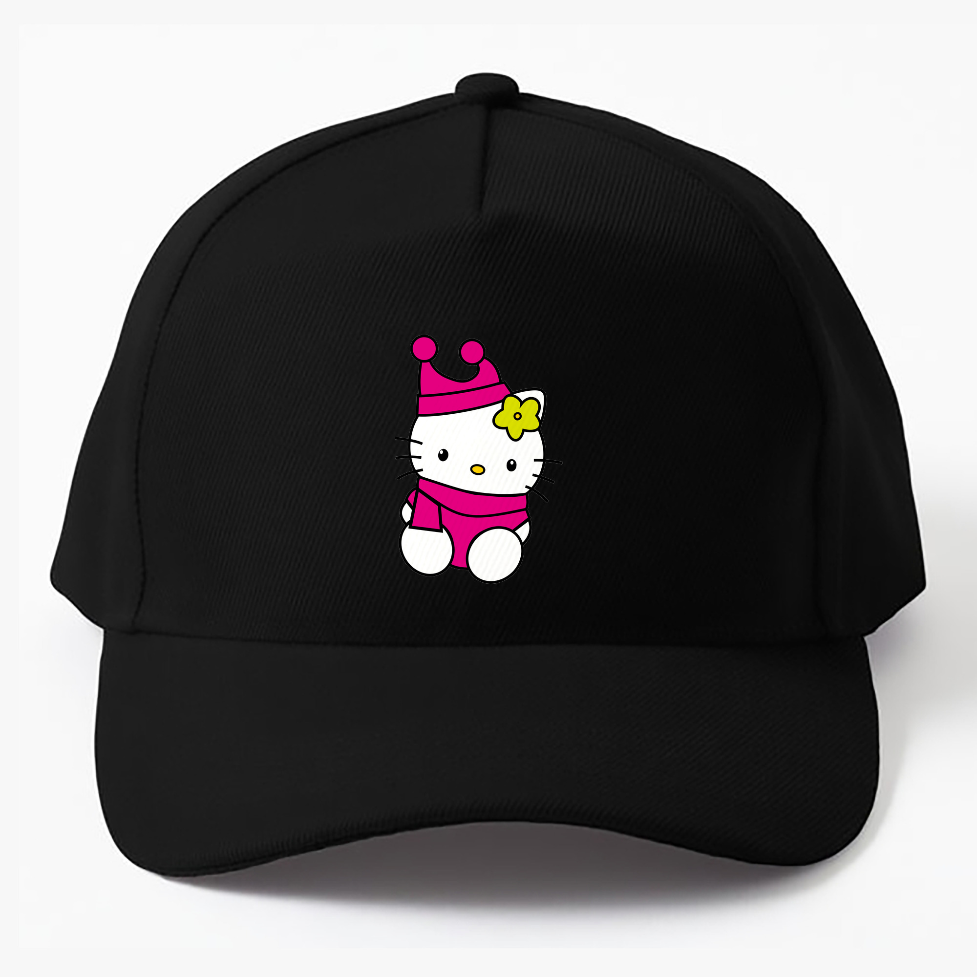 （画像用） Hello Kitty ハローキティ ベースボールキャップ 綿100％ 男女兼用 帽子 スポーツ