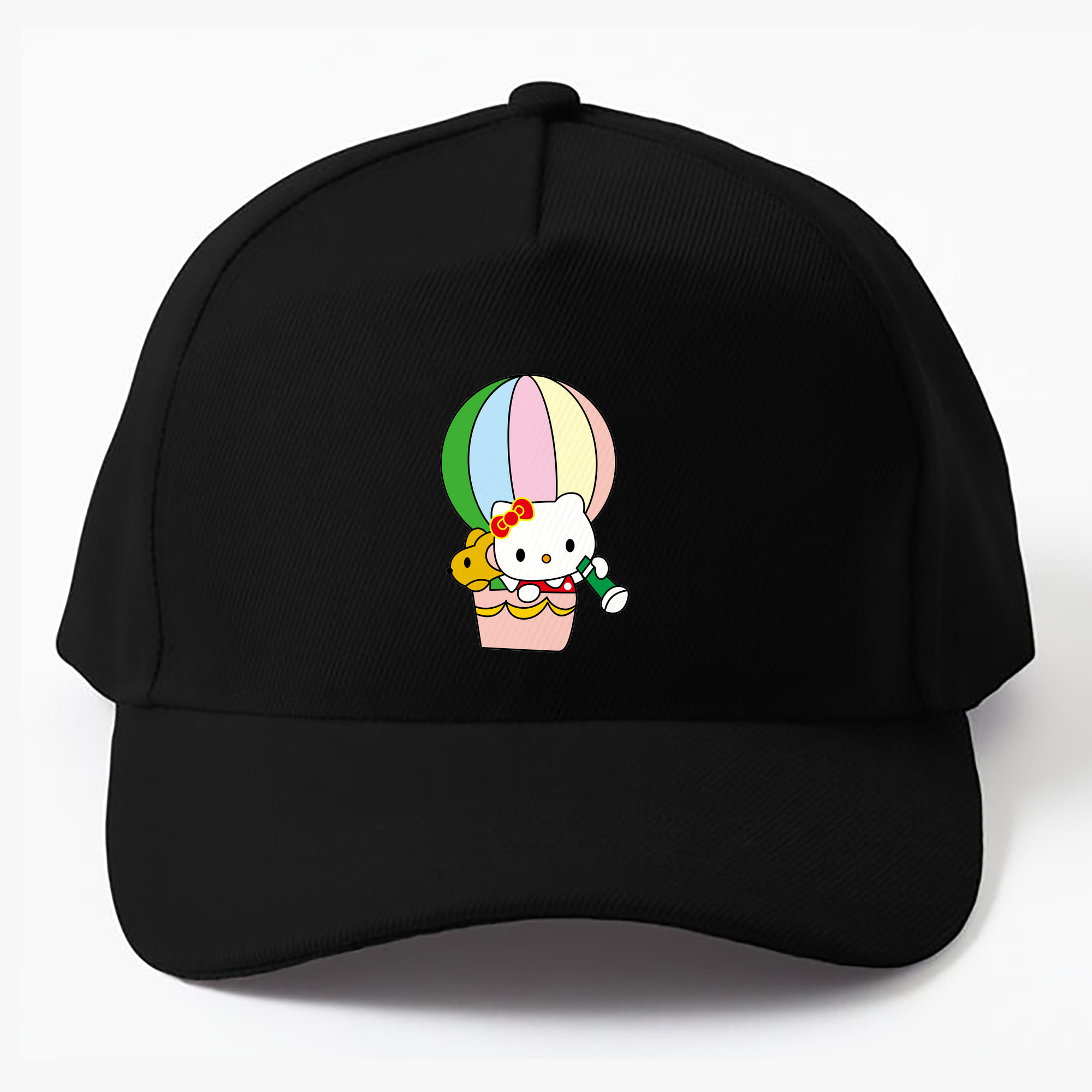 （画像用） Hello Kitty ハローキティ ベースボールキャップ 綿100％ 男女兼用 帽子 スポーツ