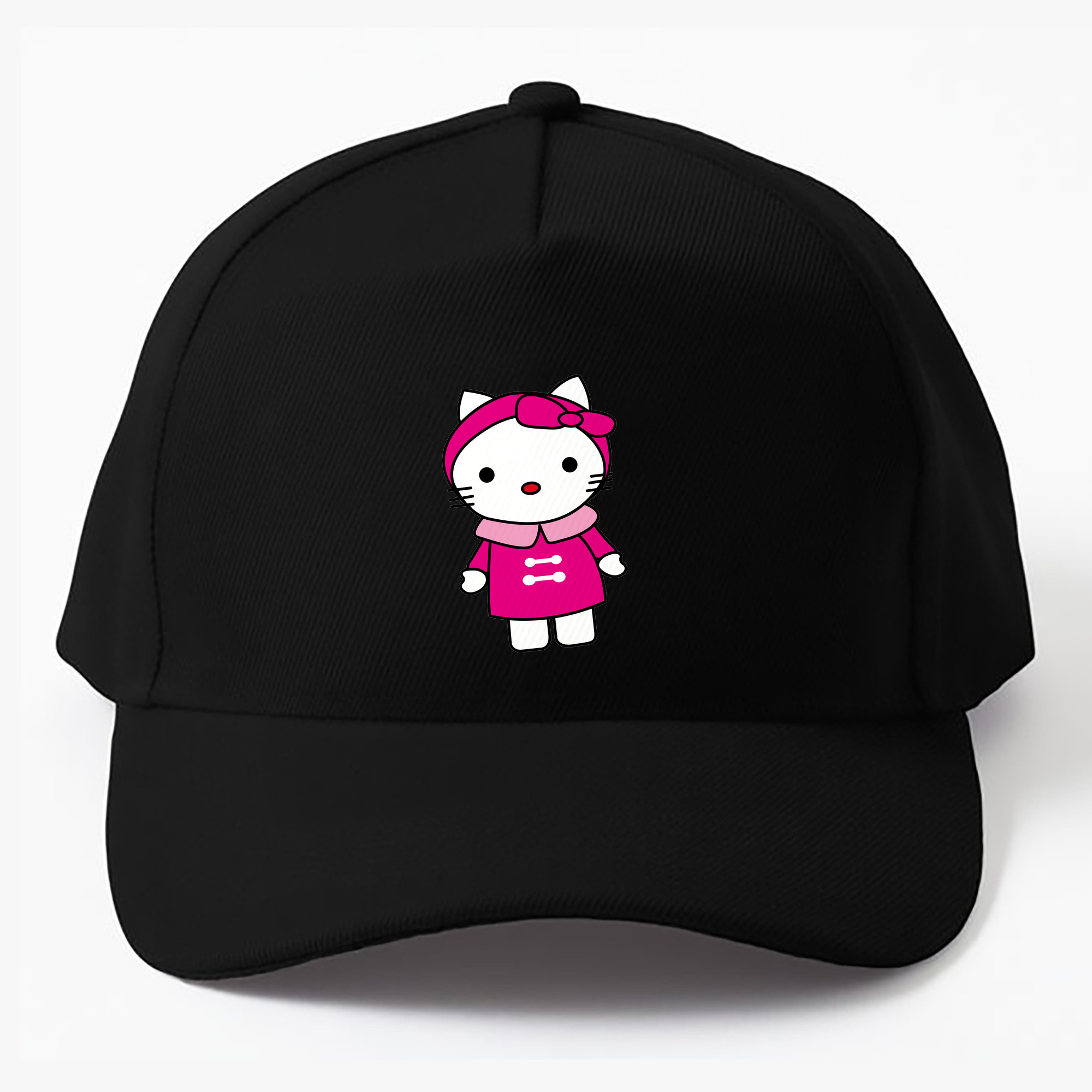 （画像用） Hello Kitty ハローキティ ベースボールキャップ 綿100％ 男女兼用 帽子 スポーツ