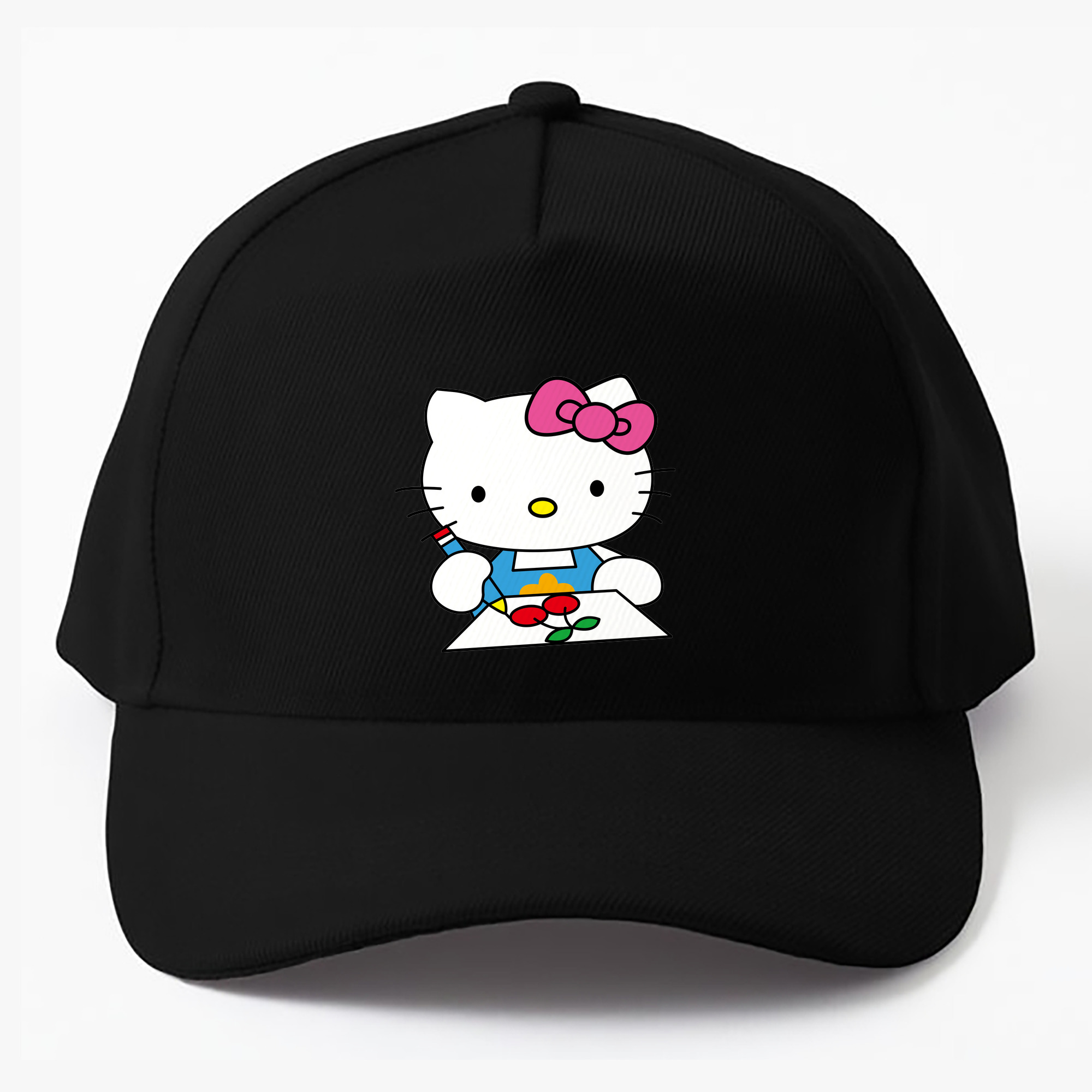 （画像用） Hello Kitty ハローキティ ベースボールキャップ 綿100％ 男女兼用 帽子 スポーツ