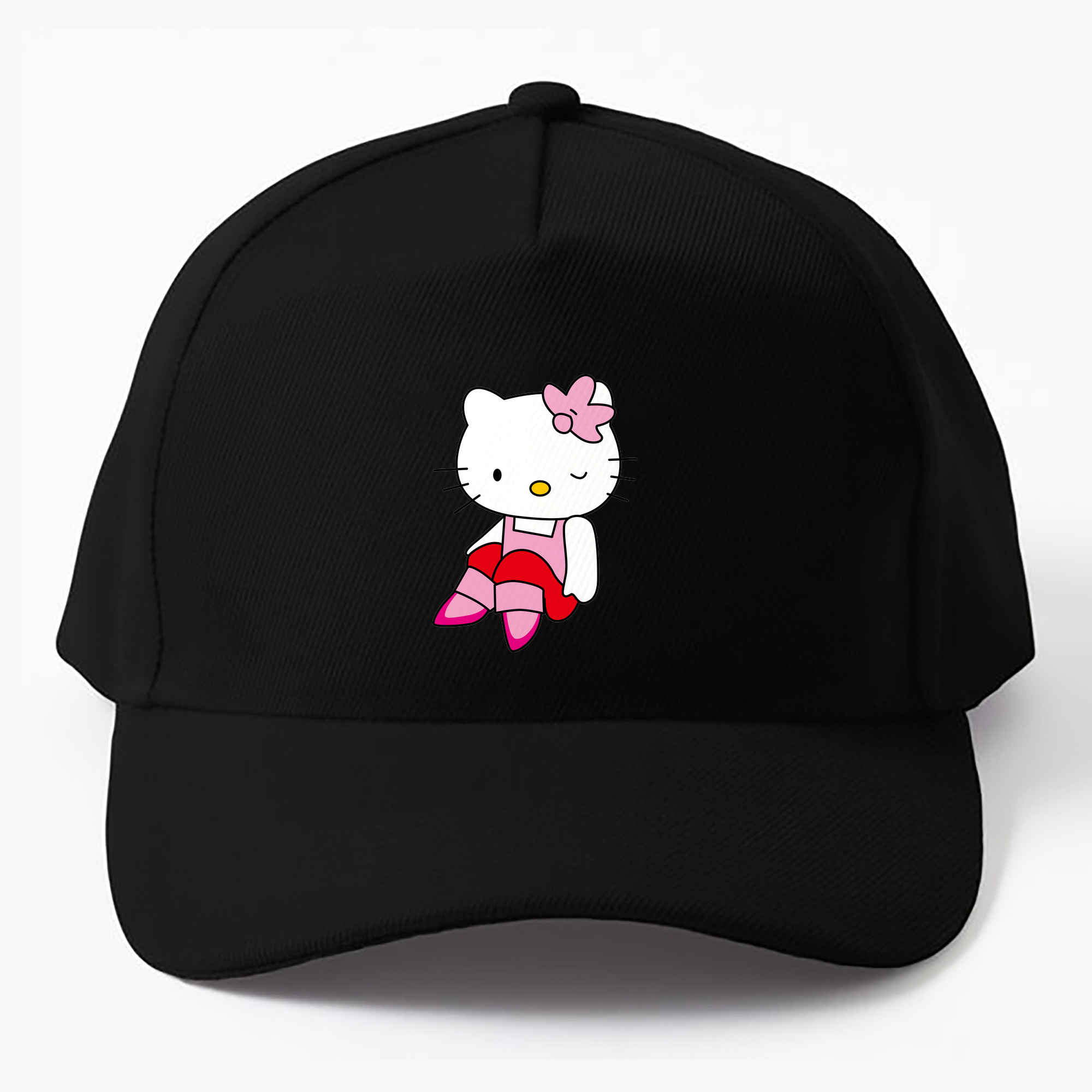（画像用） Hello Kitty ハローキティ ベースボールキャップ 綿100％ 男女兼用 帽子 スポーツ