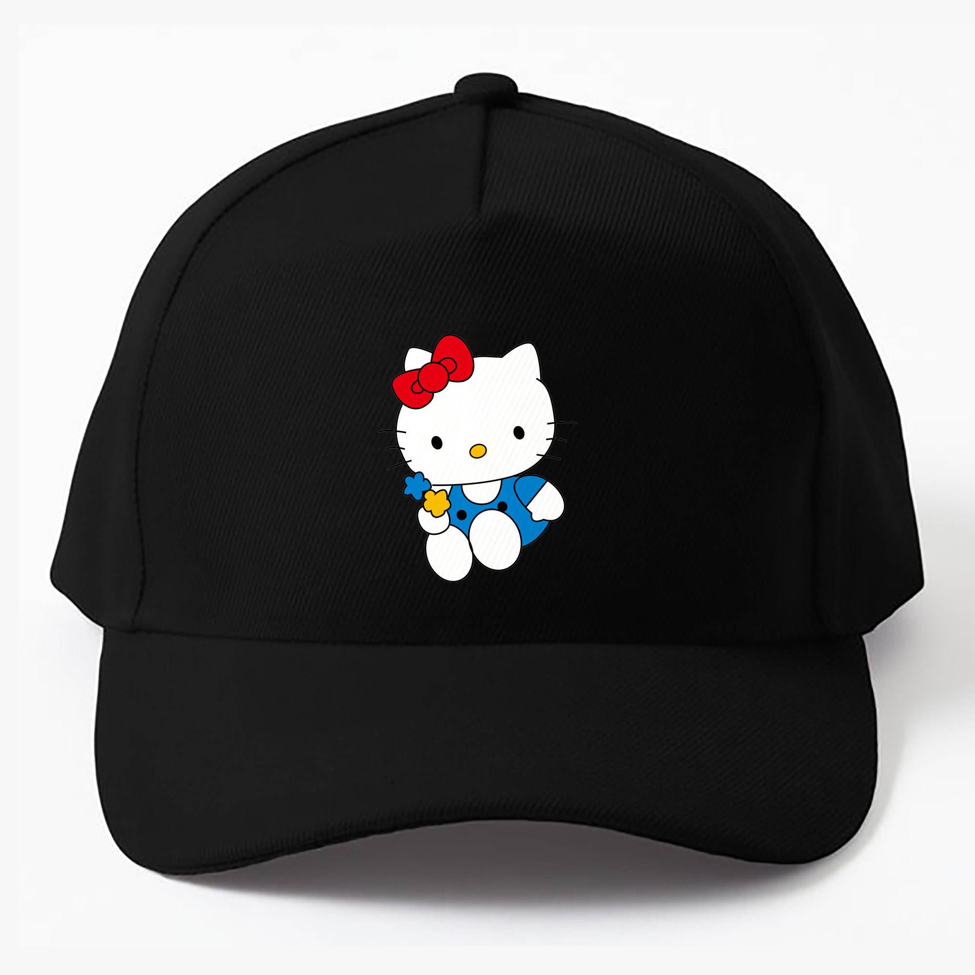 （画像用） Hello Kitty ハローキティ ベースボールキャップ 綿100％ 男女兼用 帽子 スポーツ