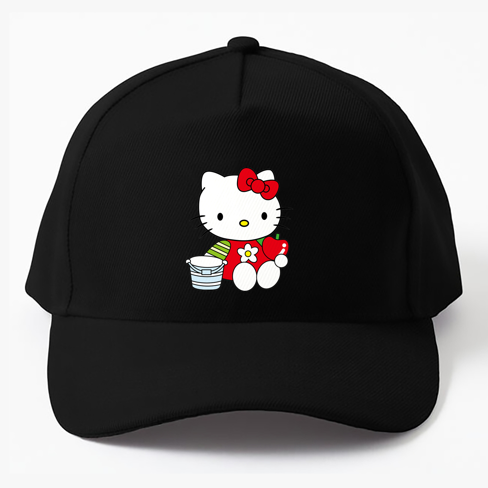 （画像用） Hello Kitty ハローキティ ベースボールキャップ 綿100％ 男女兼用 帽子 スポーツ