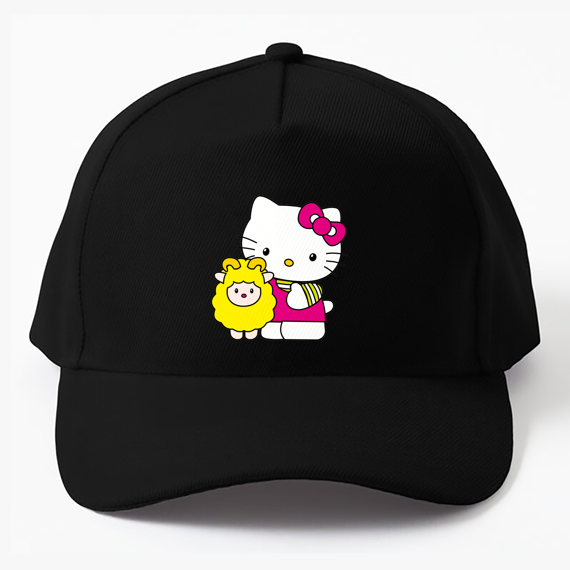 （画像用） Hello Kitty ハローキティ ベースボールキャップ 綿100％ 男女兼用 帽子 スポーツ